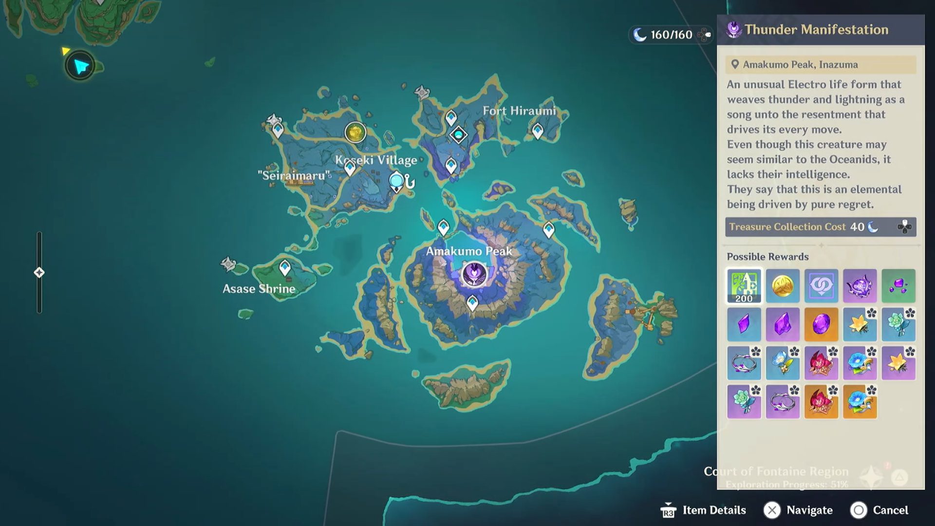 Genshin Impact Thunder Manifestation Location