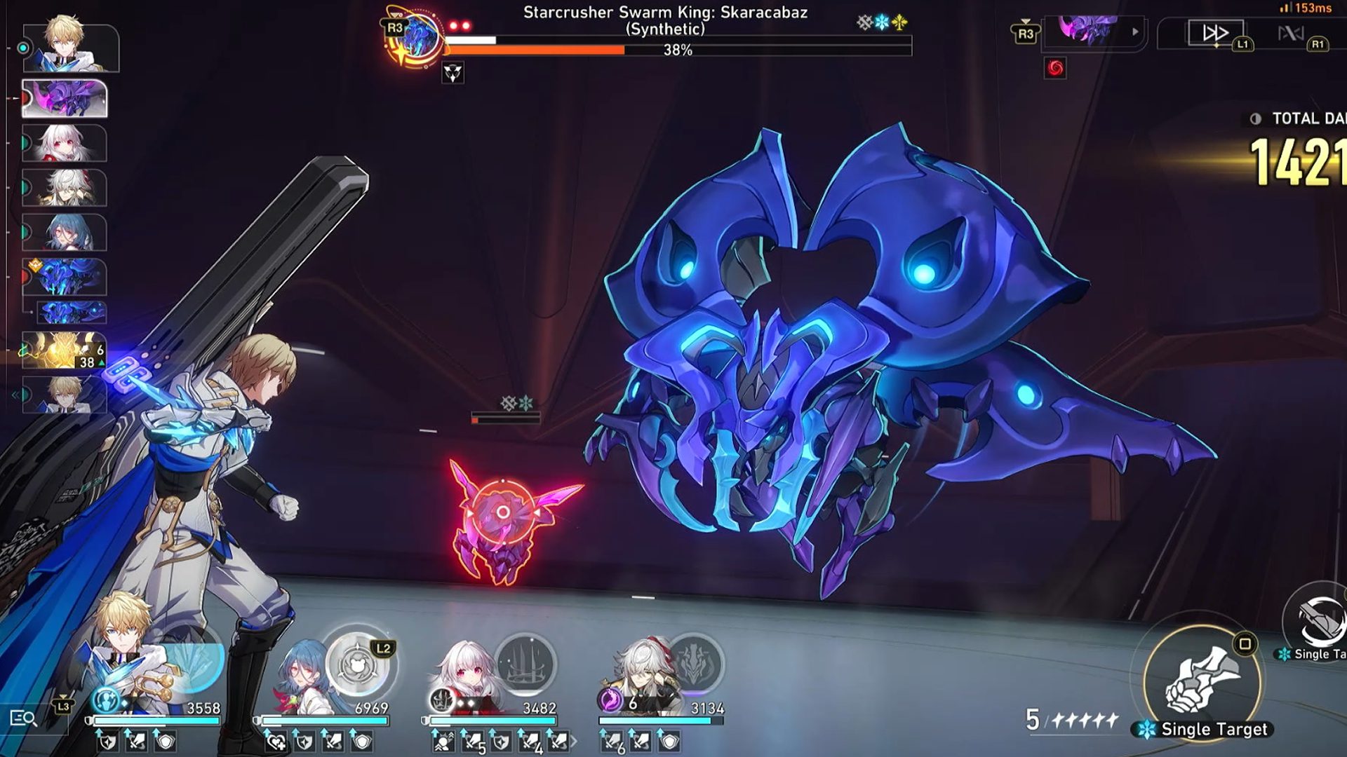 Honkai Star Rail Starcrusher Swarm King Boss Fight