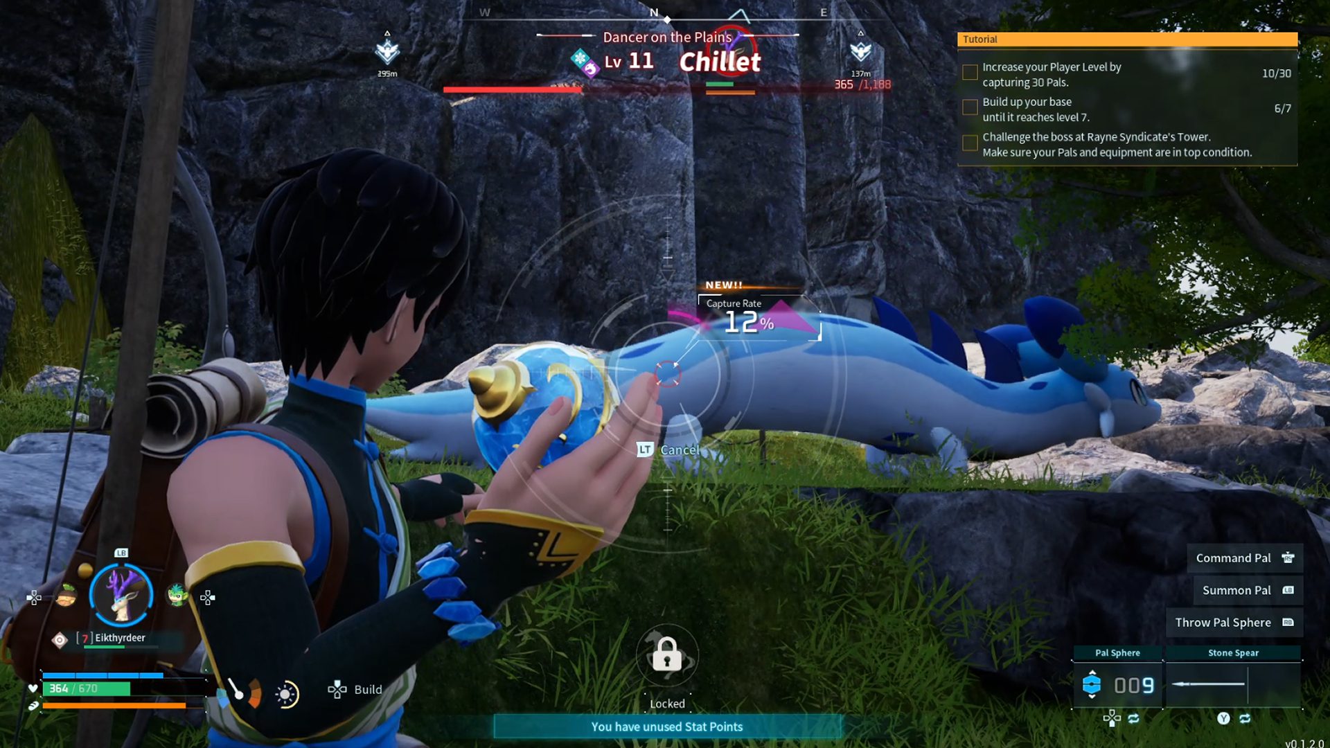 Palworld Chillet Boss Fight