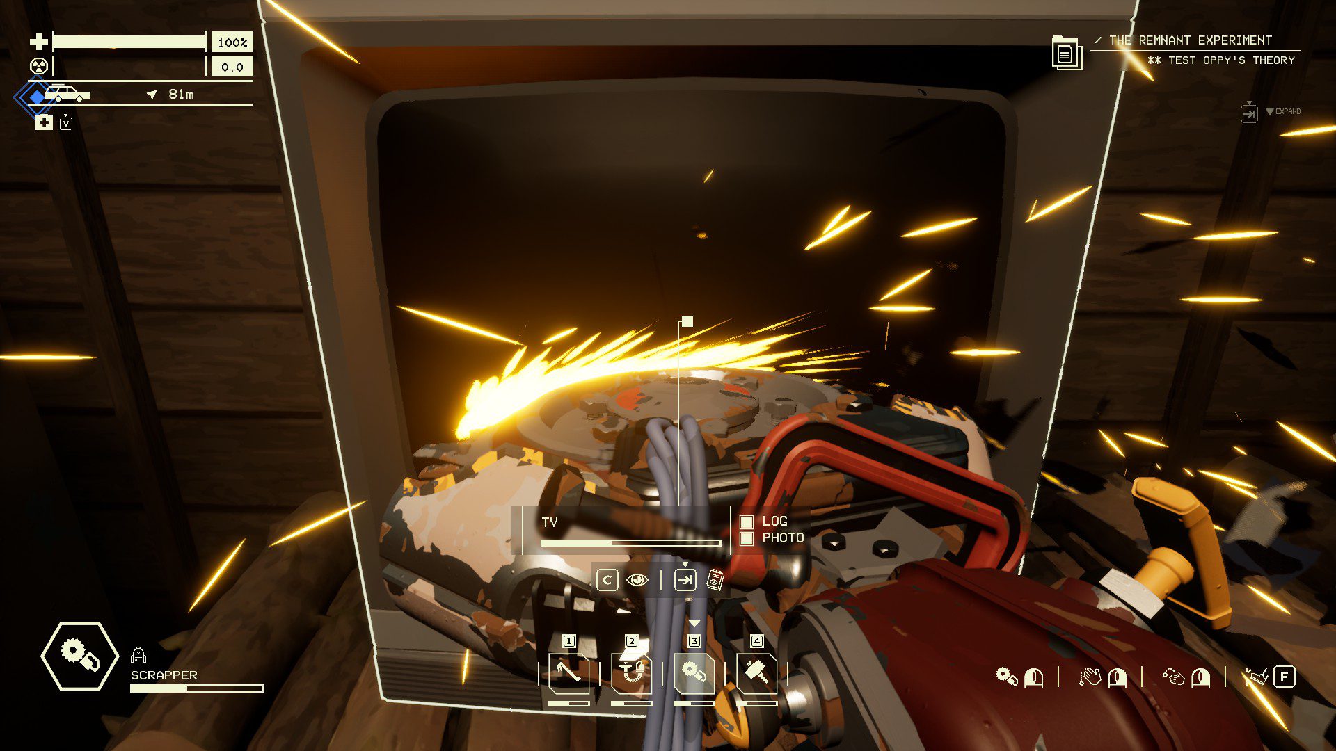 A handheld buzzsaw