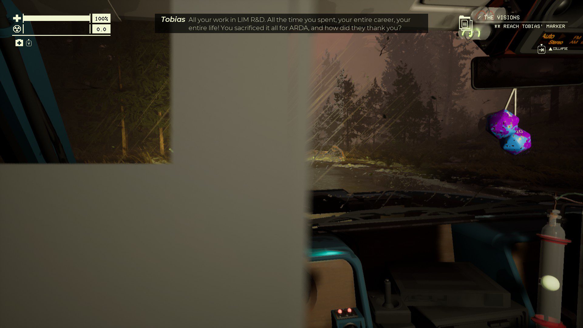 A grey box covering up half of the screen