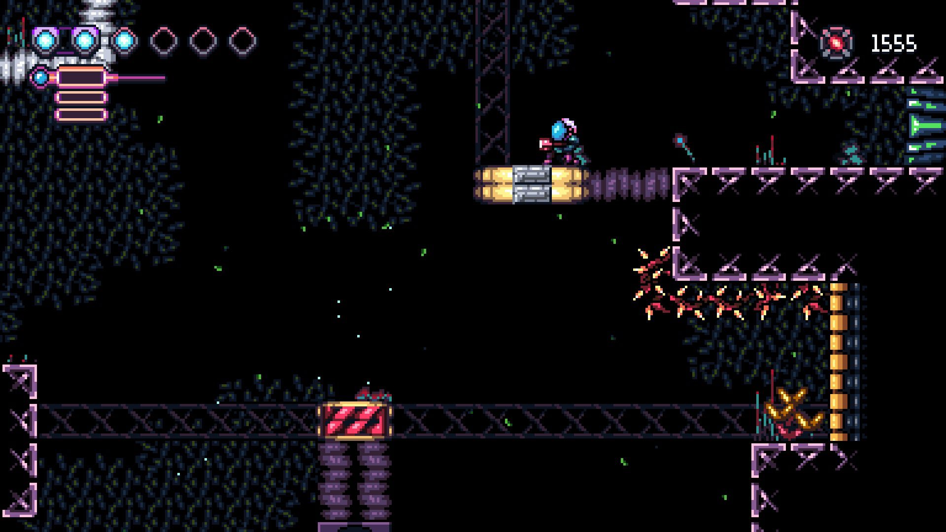 ReTraCrouch The protag crouching in the top right corner of a screen
