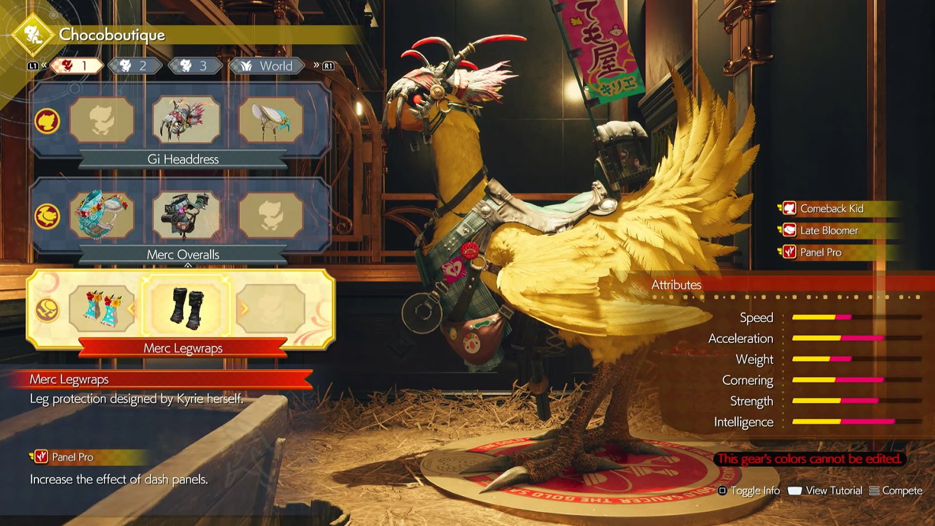 Final Fantasy 7 Rebirth Chocobo Racing Outfit Final Fantasy 7 Rebirth Chocobo Racing Outfit