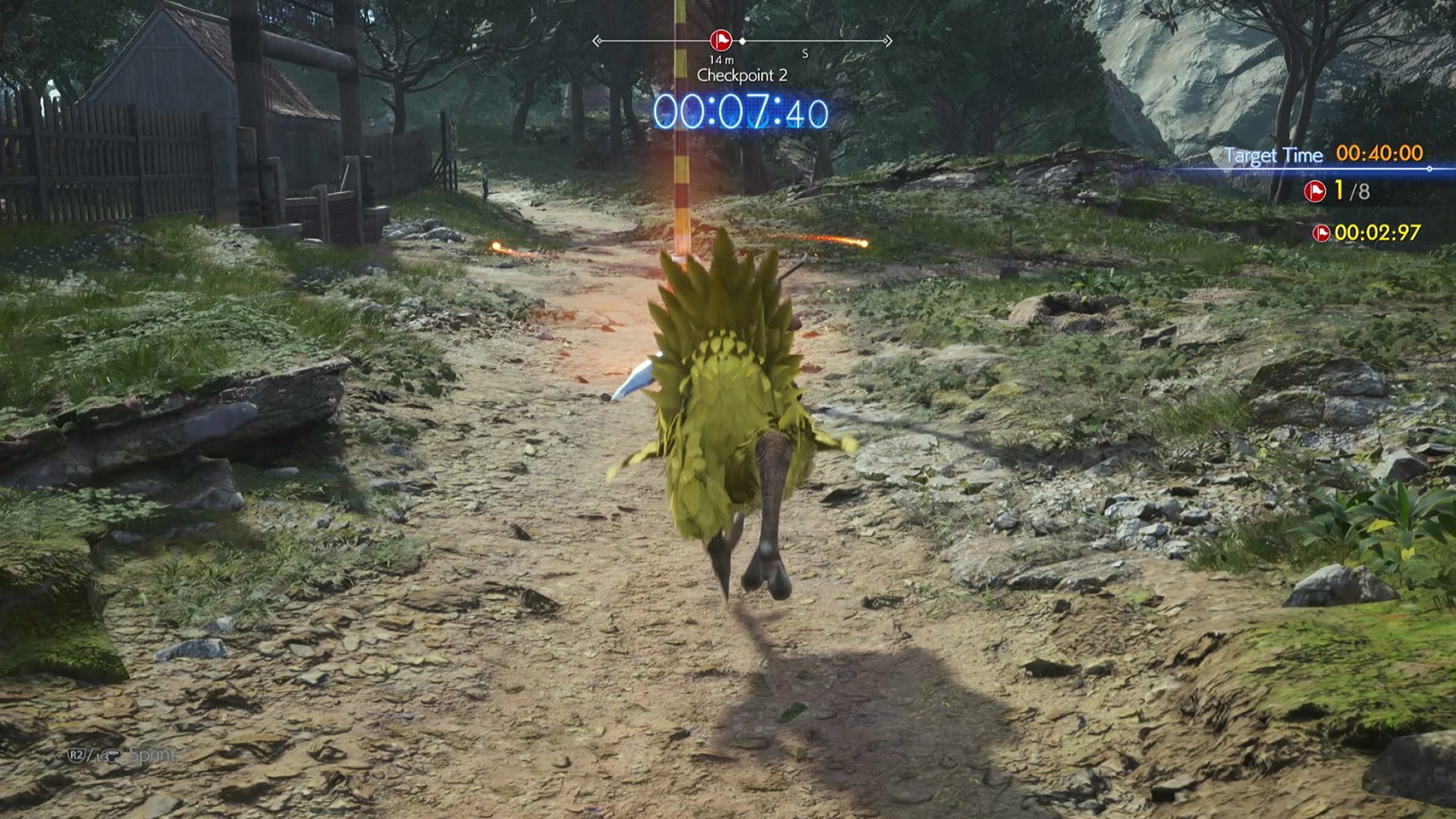 Final Fantasy 7 Rebirth Riding Chocobo