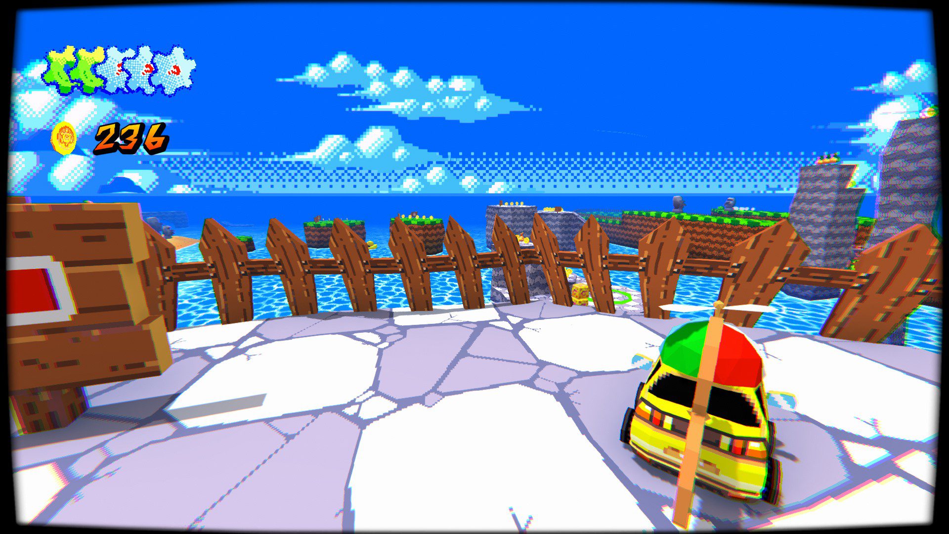 YTGVPlatforms A screenshot of the taxi overlooking distant platforms