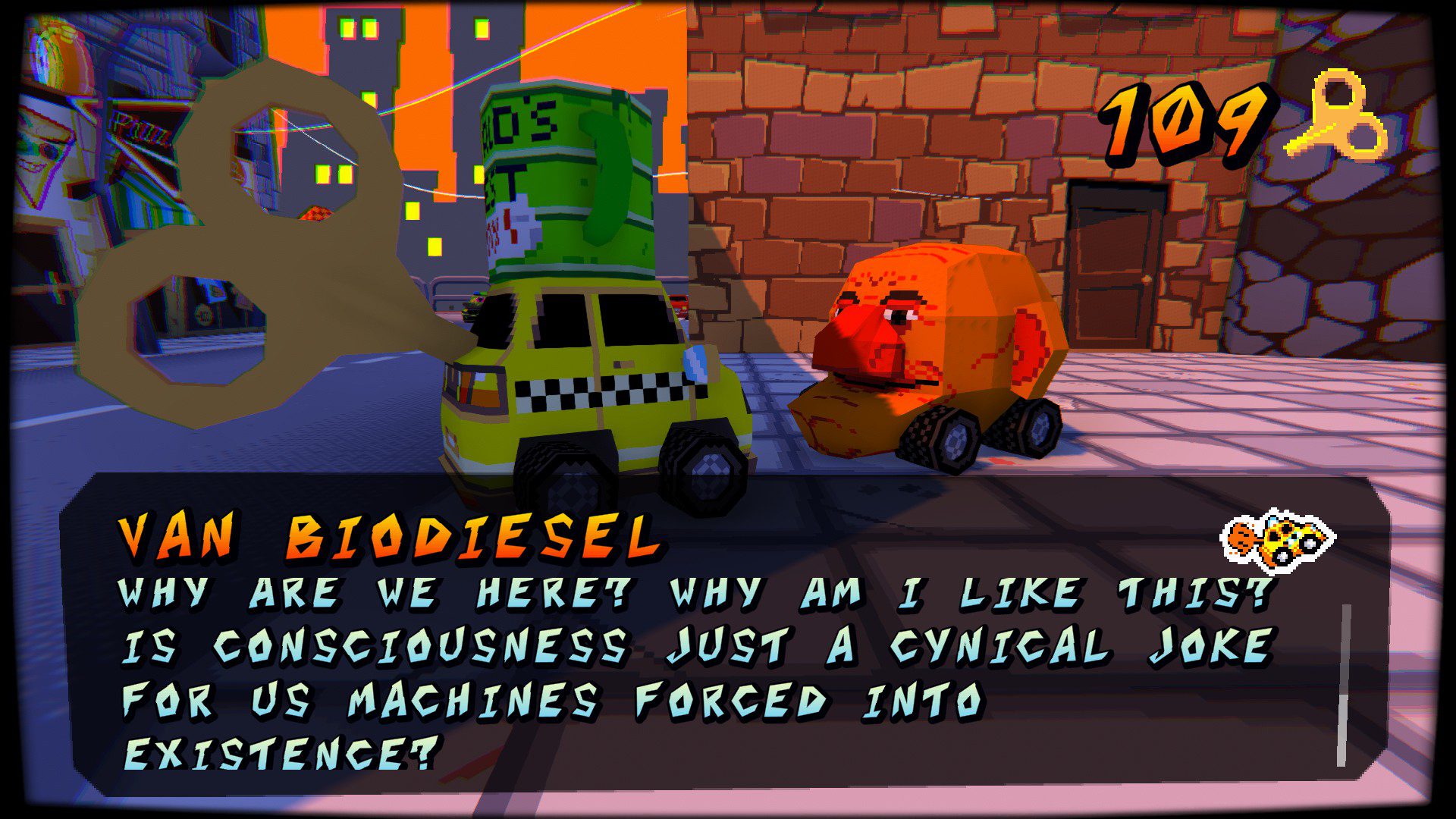 YTGVMeta Van Biodiesel questioning whether cars are being forced into a sentient existence as a form of a cruel joke.