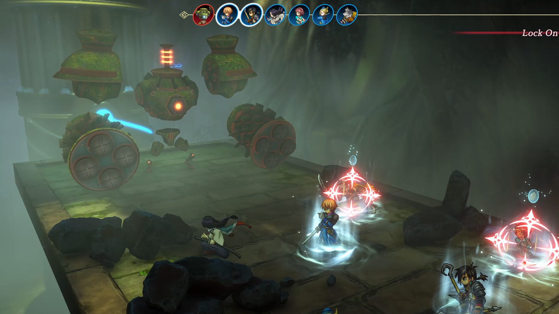 Eiyuden Chronicle Hundred Heroes Golem Pulverizer Boss Destruction Ray