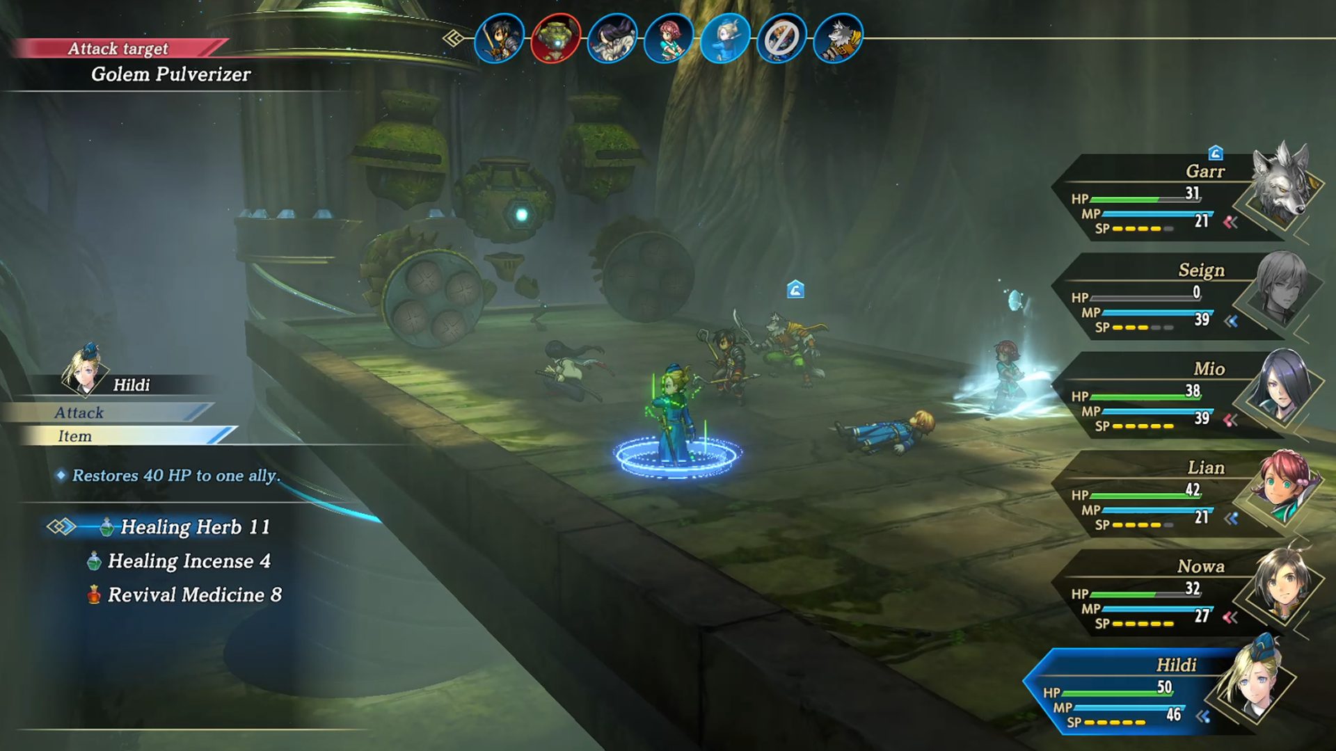 Eiyuden Chronicle Hundred Heroes Golem Pulverizer Boss Fight