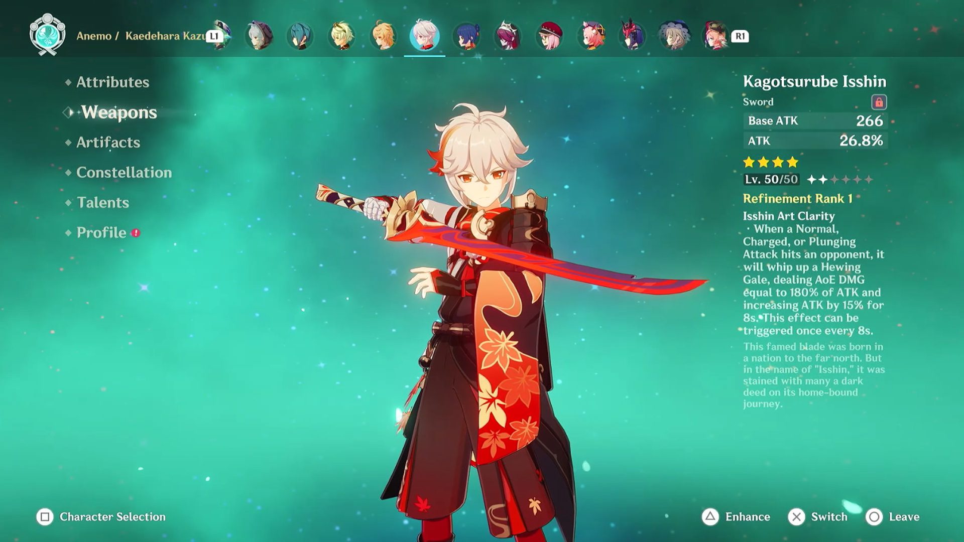 Genshin Impact Kazuha Weapon Genshin Impact Kazuha Weapon