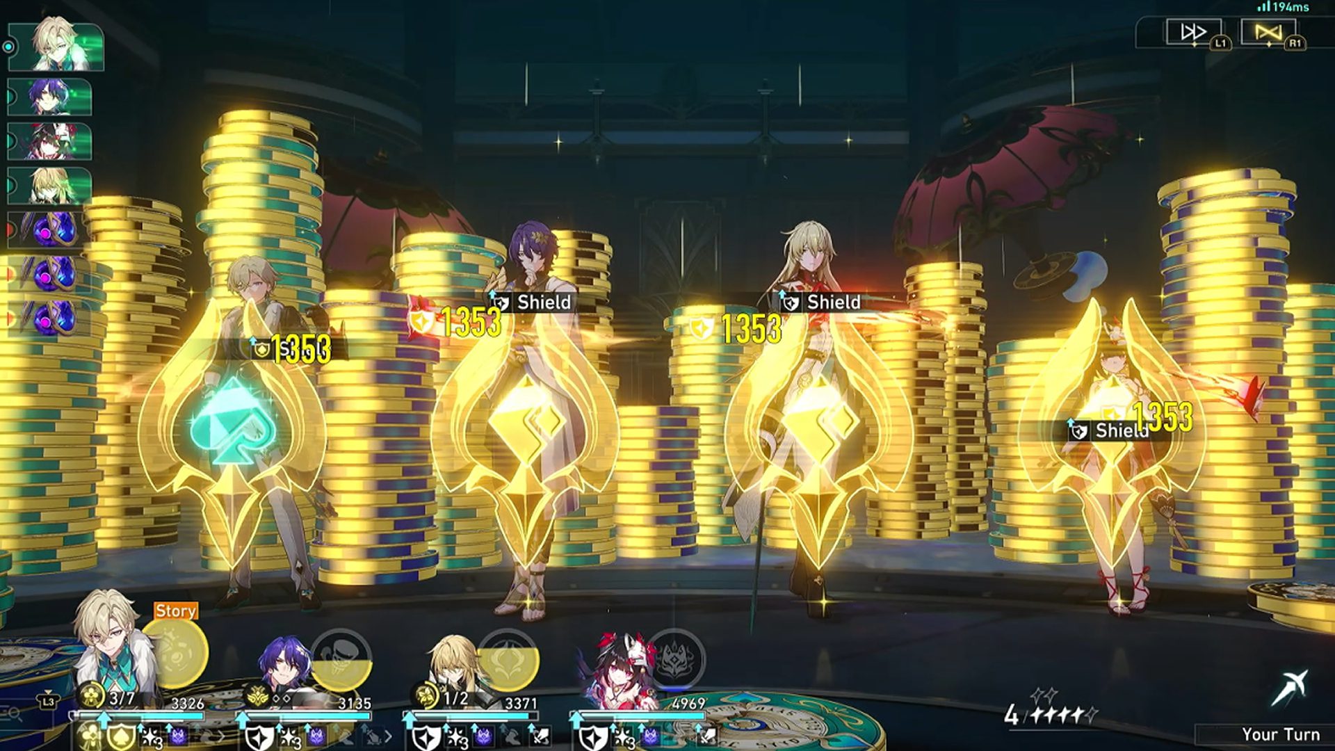 Honkai Star Rail Aventurine Gameplay