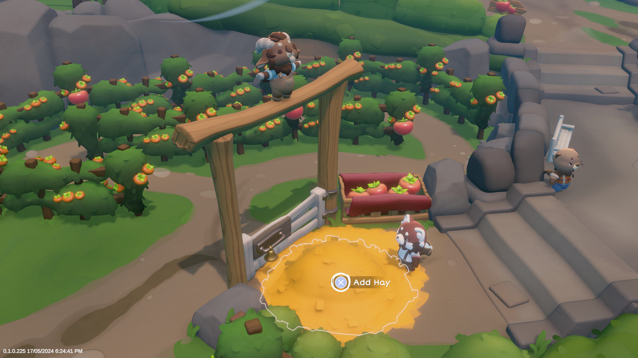 Cozy Caravan Screenshot 02 Cozy Caravan stacking a pile of hay