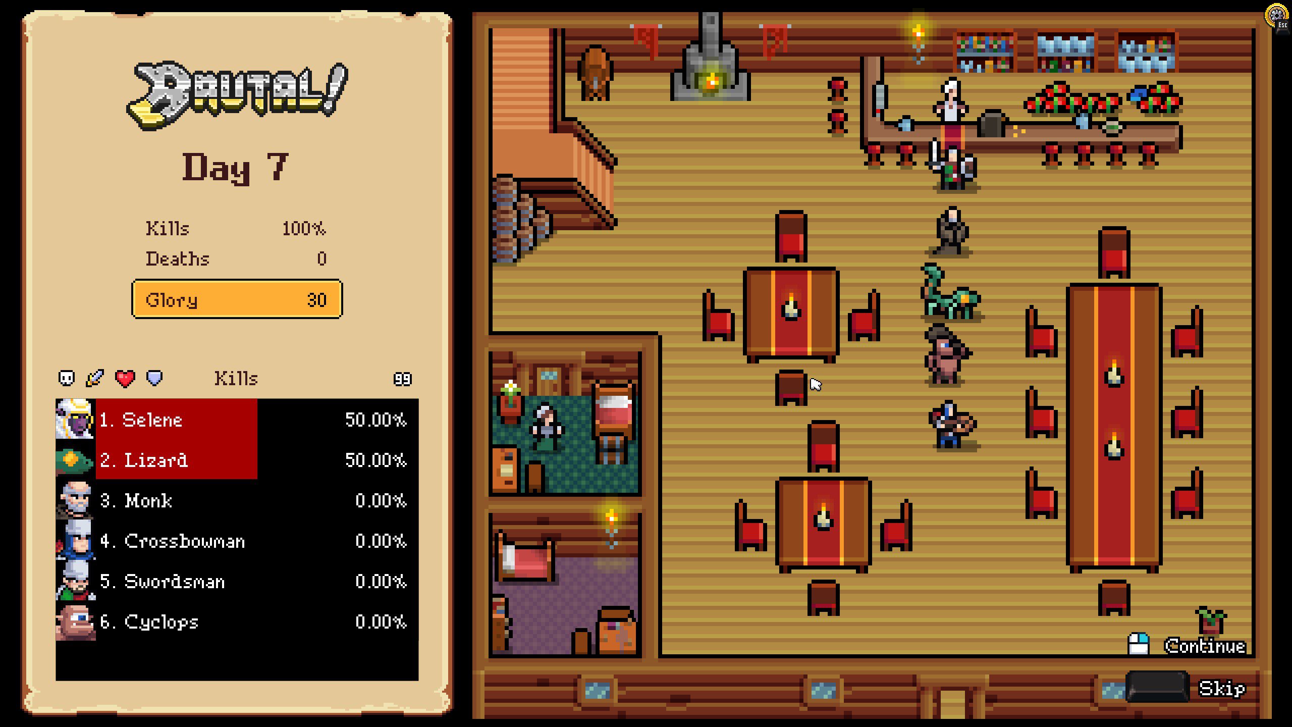 Super Fantasy Kingdom Screenshot 02 Super Fantasy Kingdom heroes resting in a tavern.