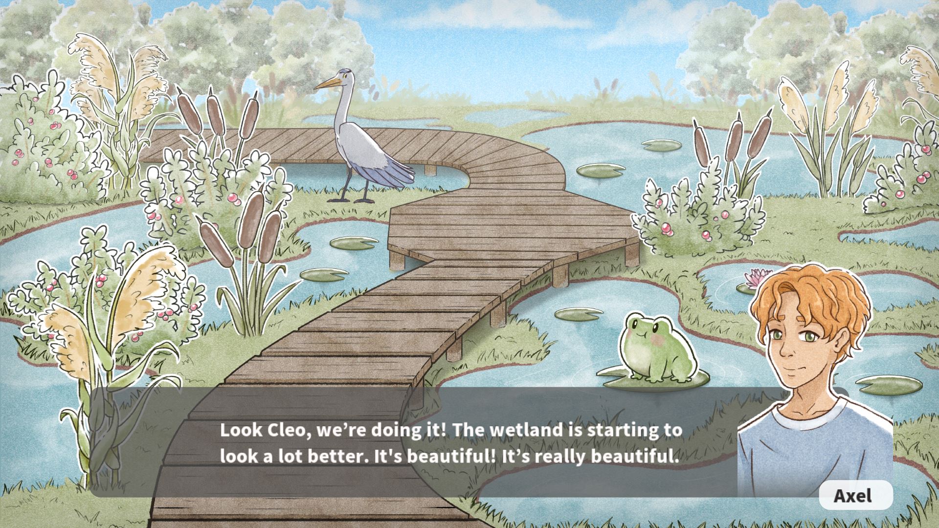 The wetland is healing