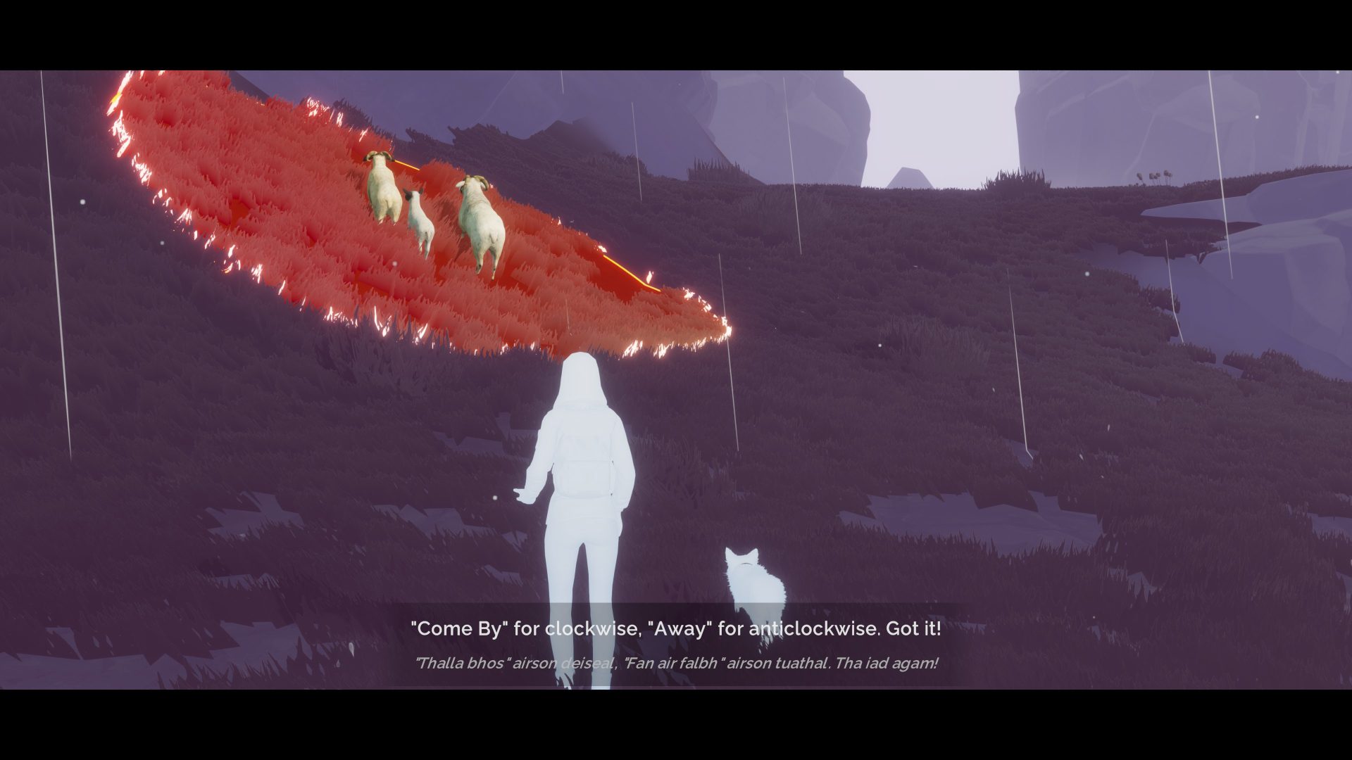 Knowing how to herd sheep and other animals is an important skill in Farewell North.