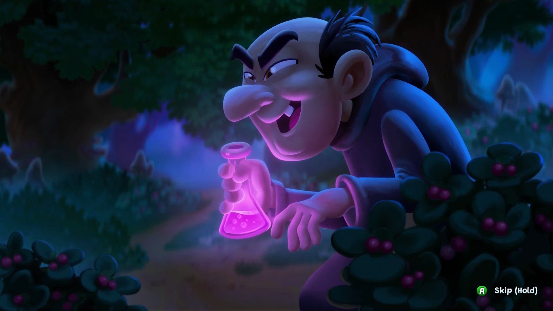SmDrGargamel Gargamel scheming with a glowing, purple potion