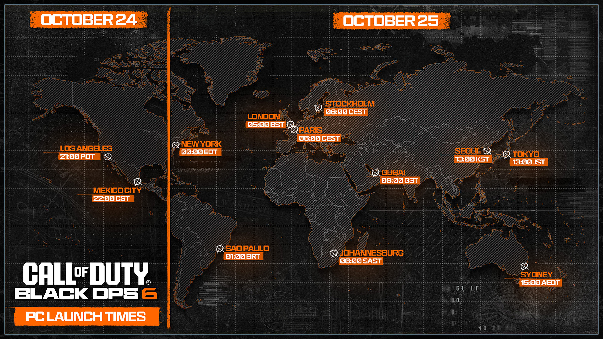 Call of Duty Blacks Ops 6 Midnight Release Map
