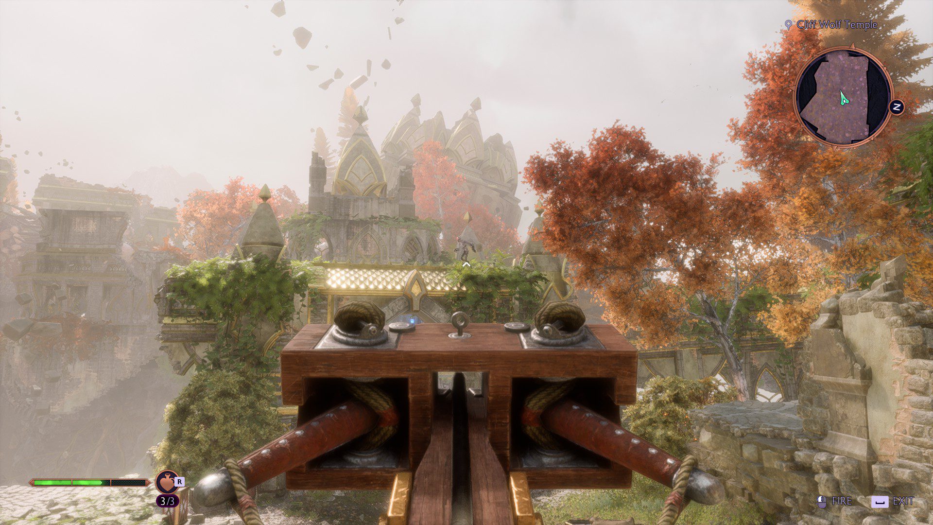 Aiming a ballista turret