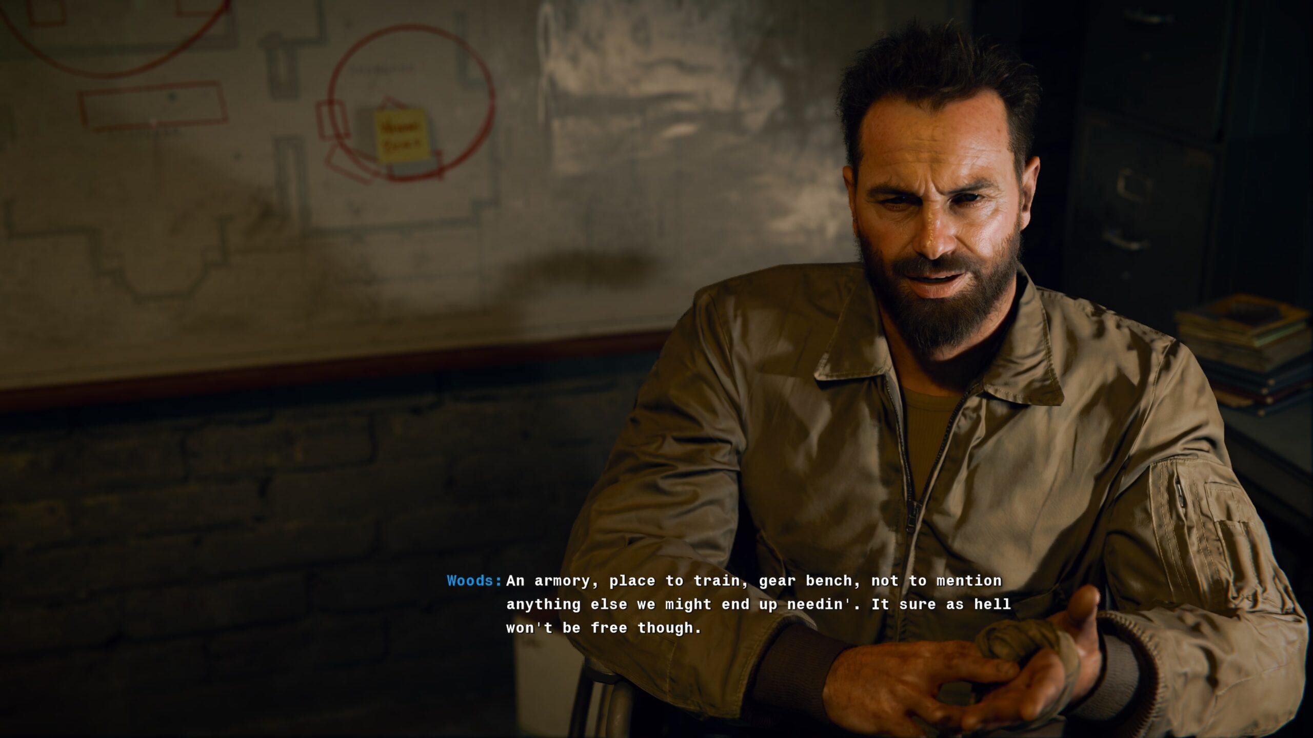 Black Ops 6 screenshot Woods dialogue the Rook