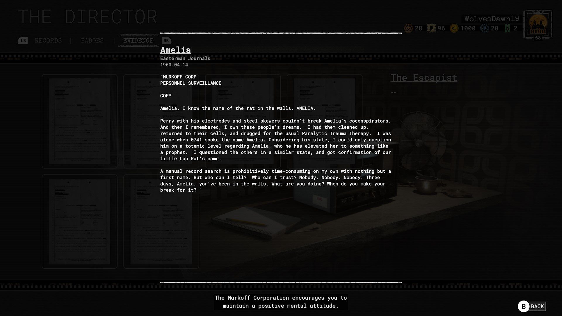 Outlast Amelia