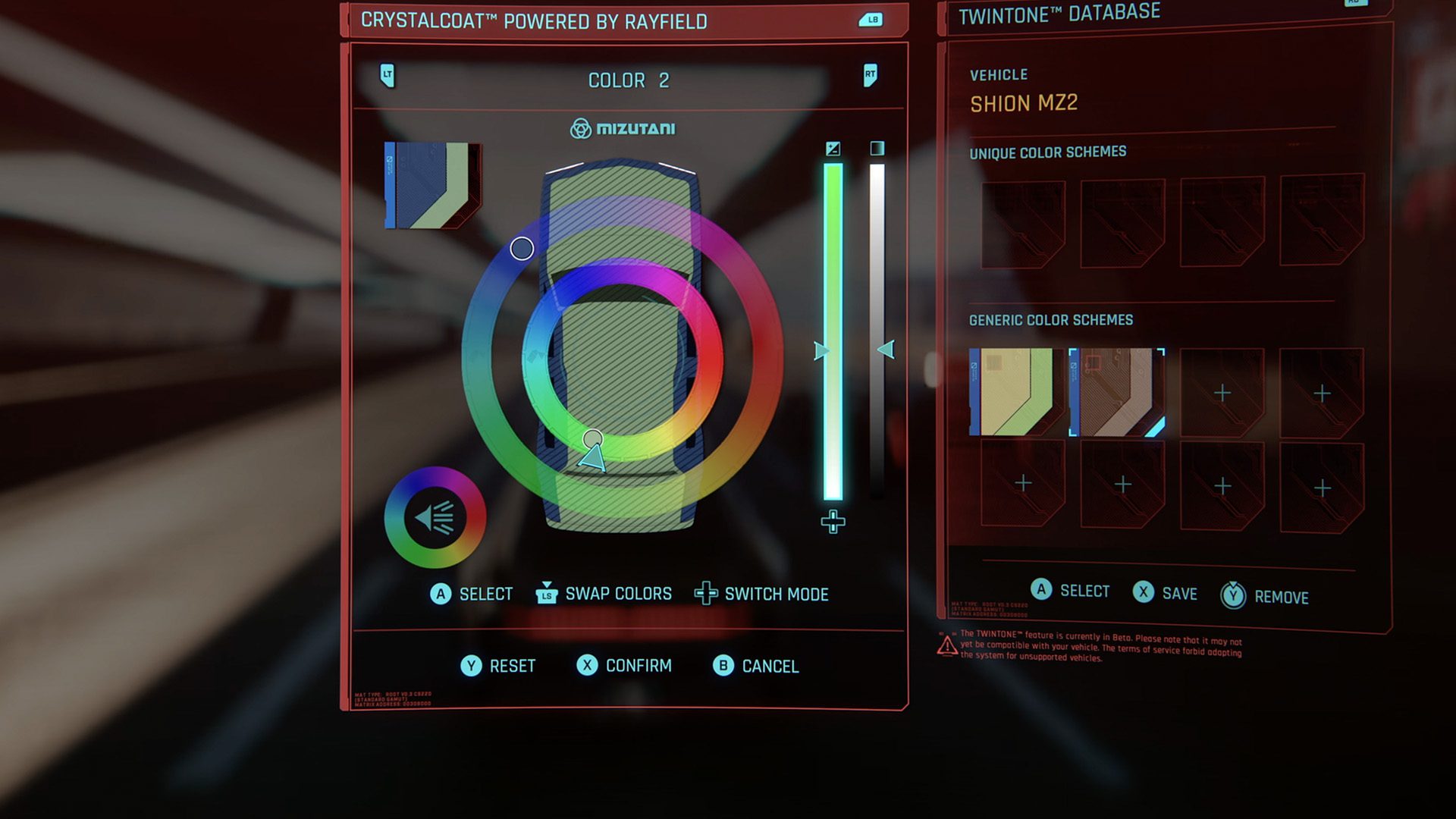 Cyberpunk 2077 2.2 Express Yourself patch car customization screenshot