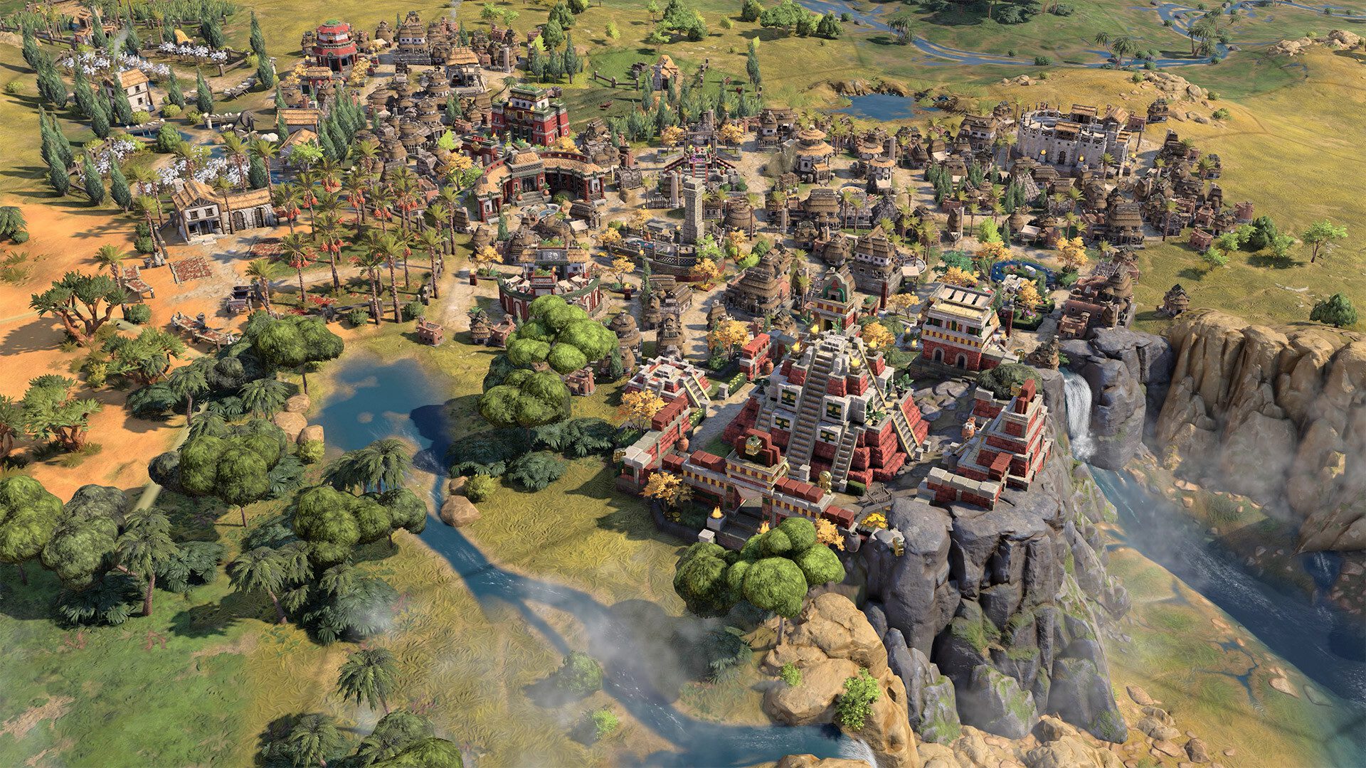 Civilization 7 screenshot city near cliff