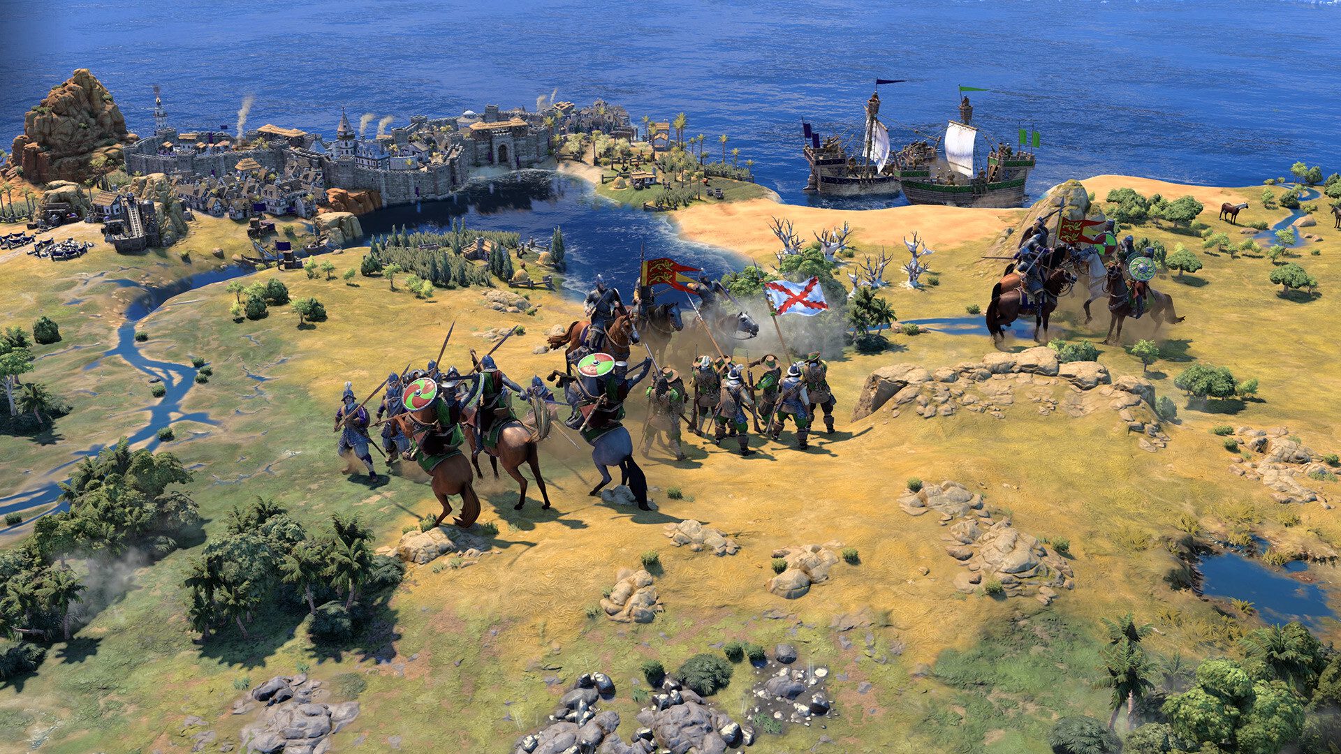 Civilization 7 screenshot field battle cavalry Civilization 7 screenshot field battle cavalry