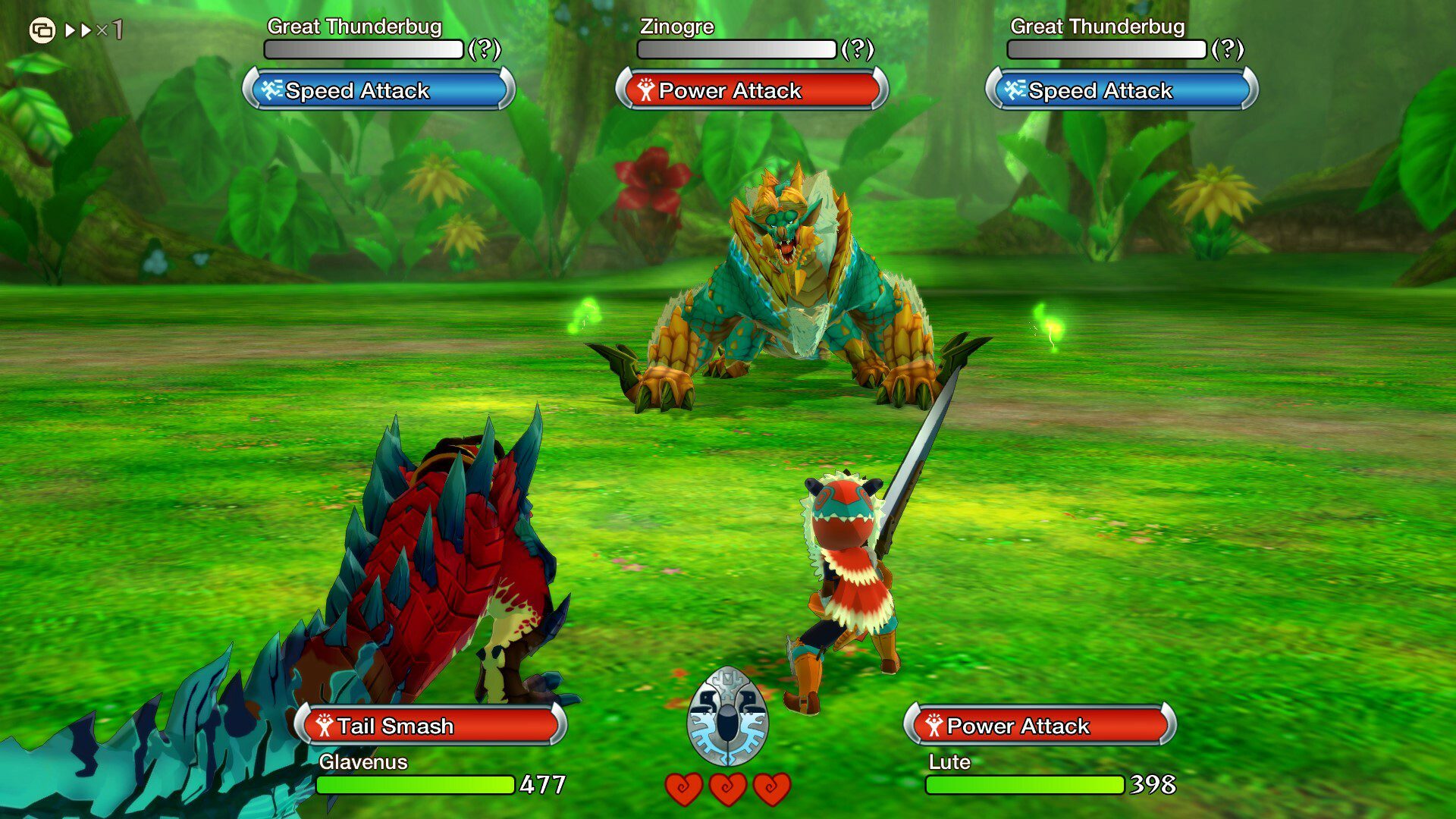 Monster Hunter Stories combat