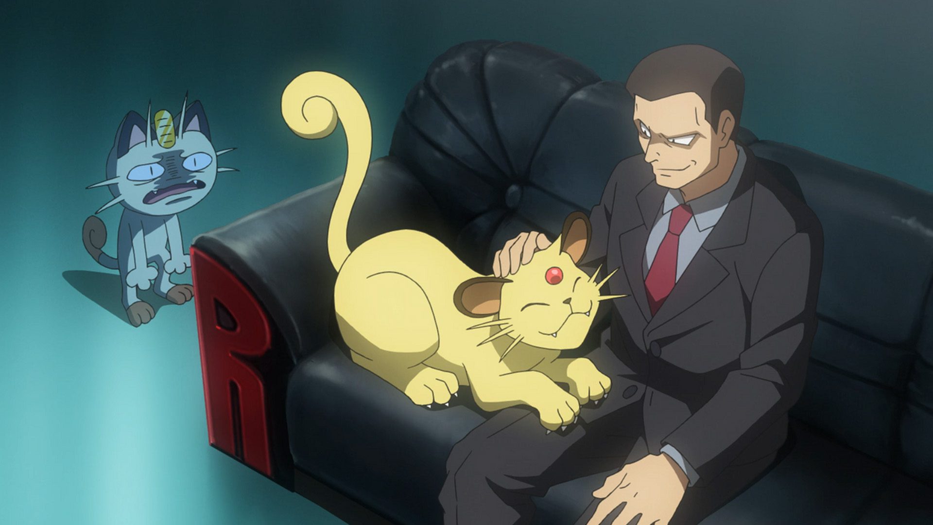 Pokemon Giovanni and Persian Pokemon Giovanni and Persian