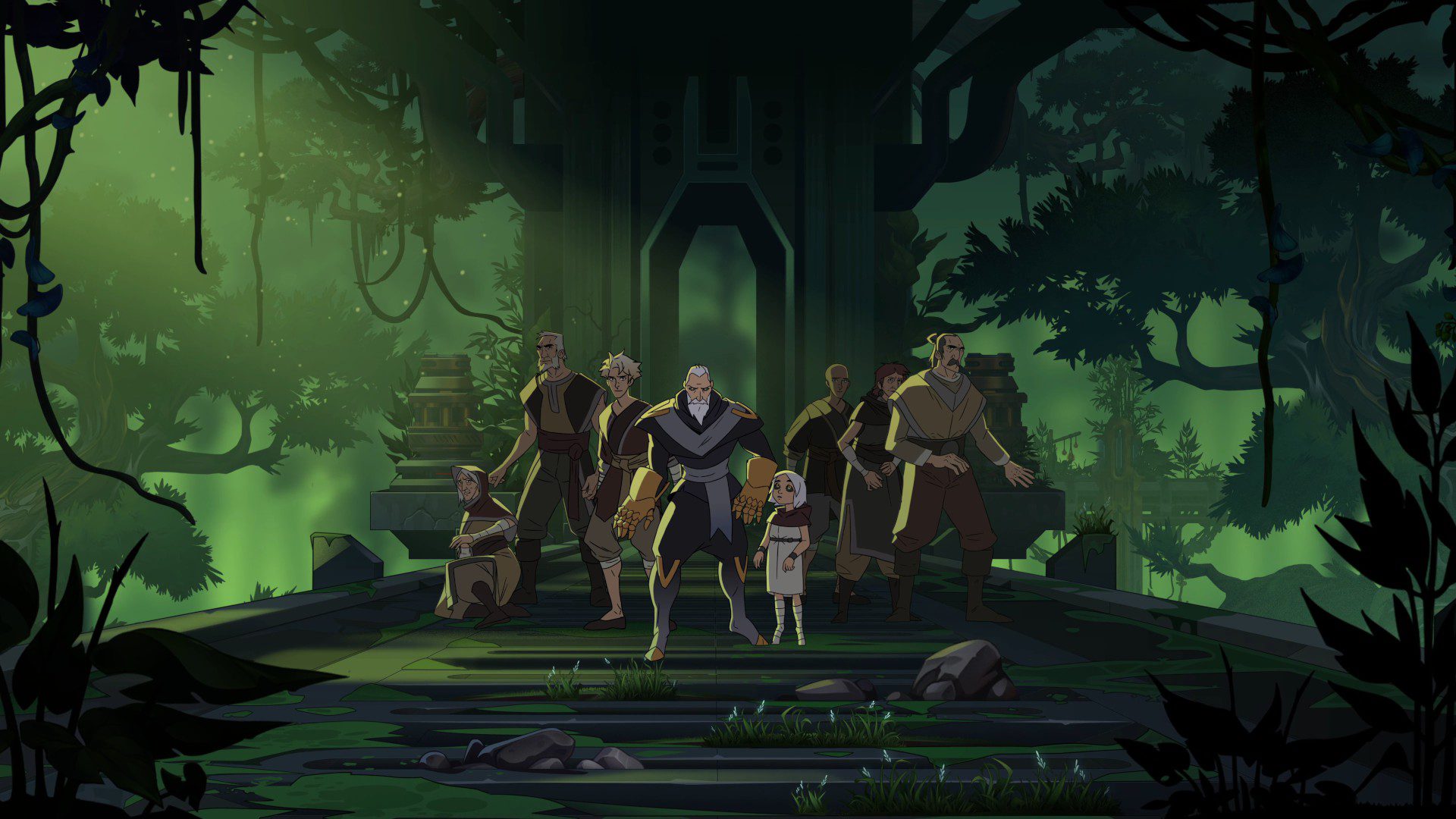 InayCutscene A hand-drawn image of Inayah's tribe at the beginning of the game