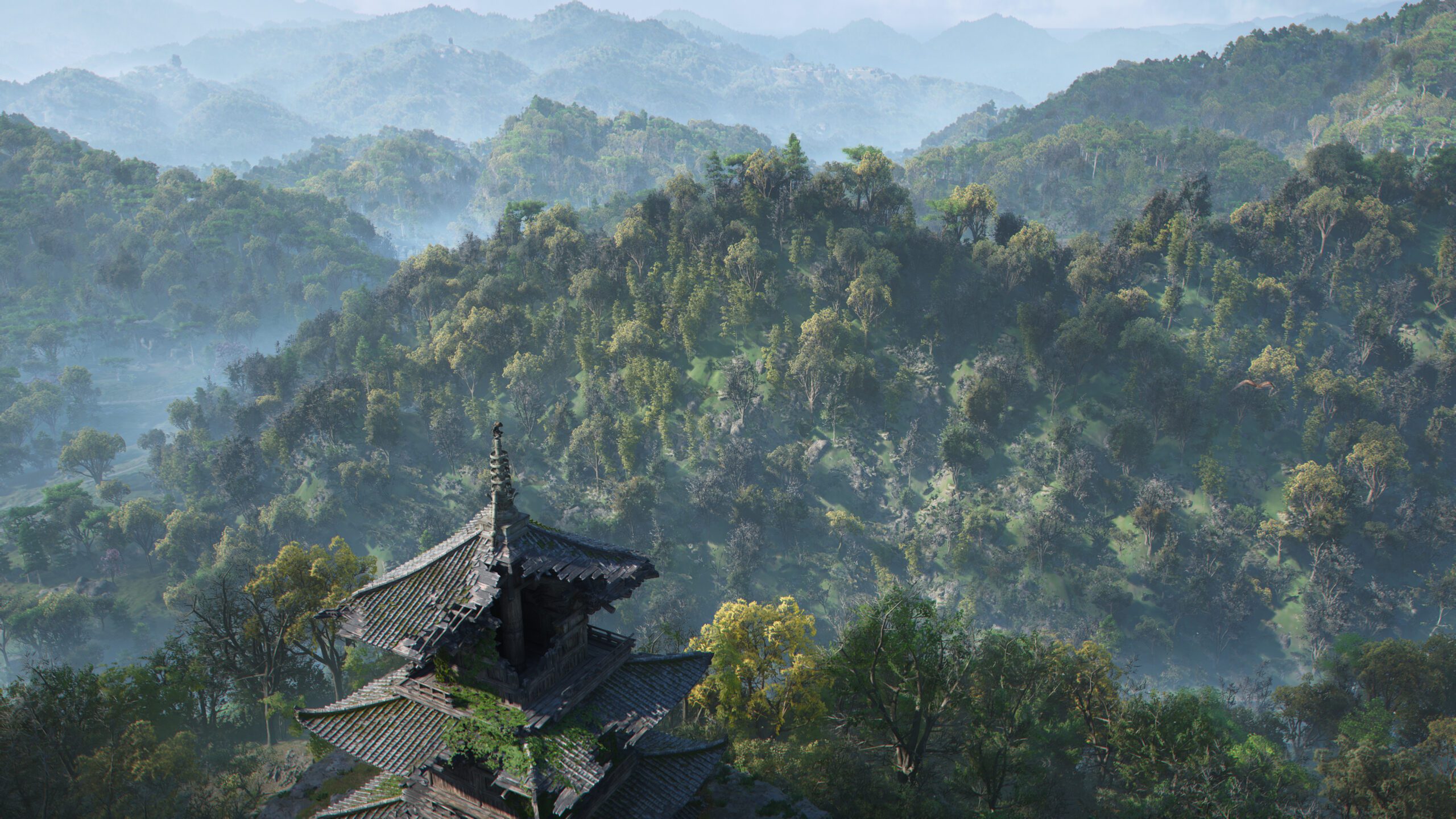 Assassins Creed Shadows Screenshot view on top of a tower