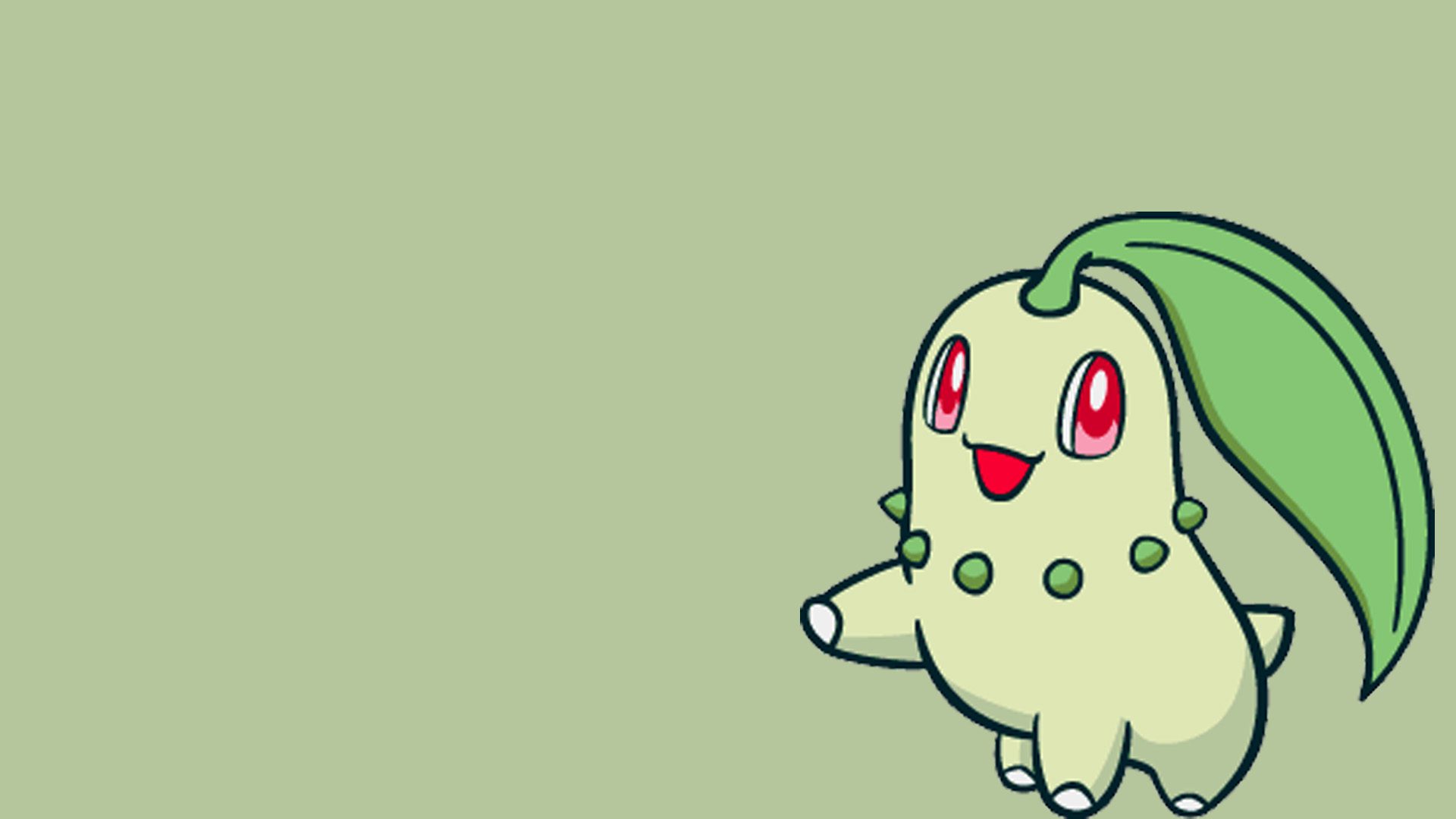 Chikorita Pokemon 2D artwork