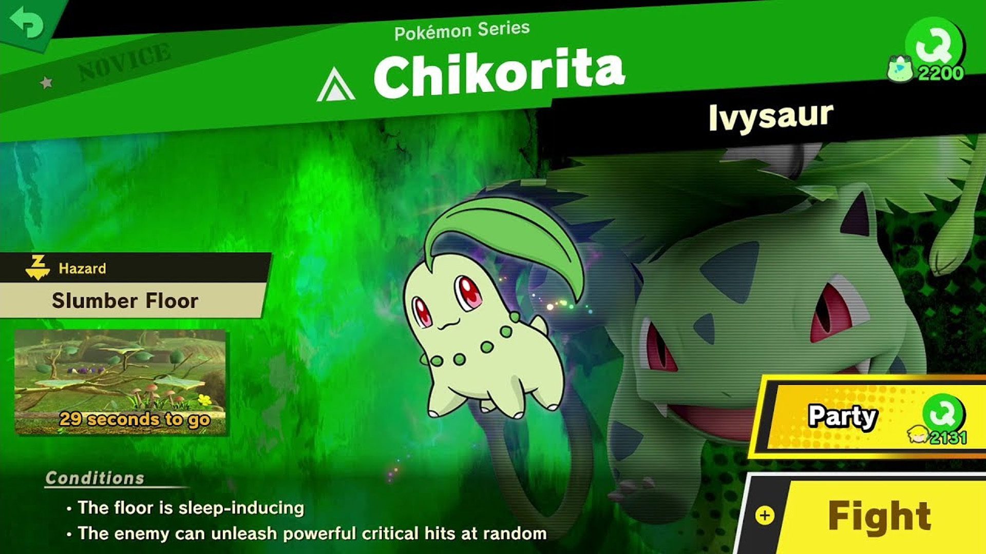 Chikorita Super Smash Bros Ultimate spirit