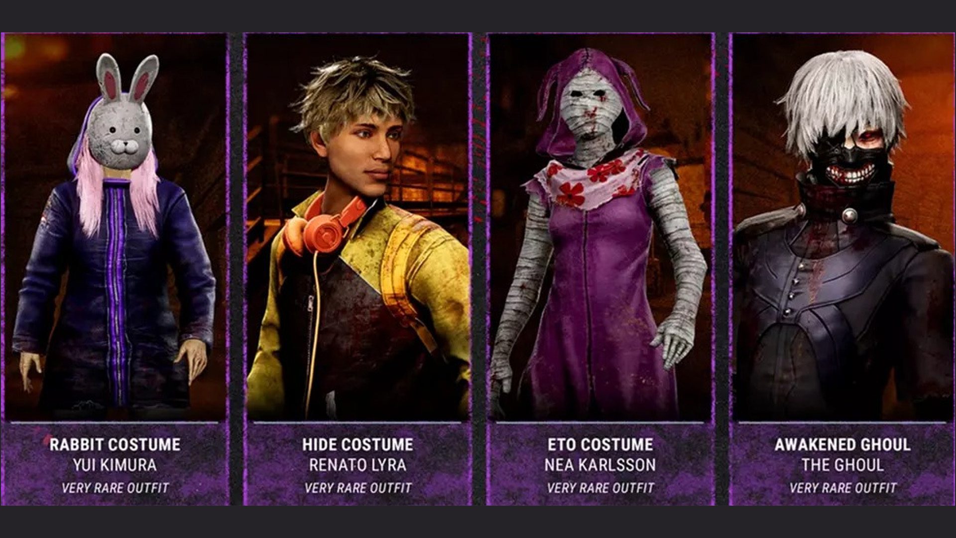 Dead by Daylight Tokyo Ghoul cosmetics