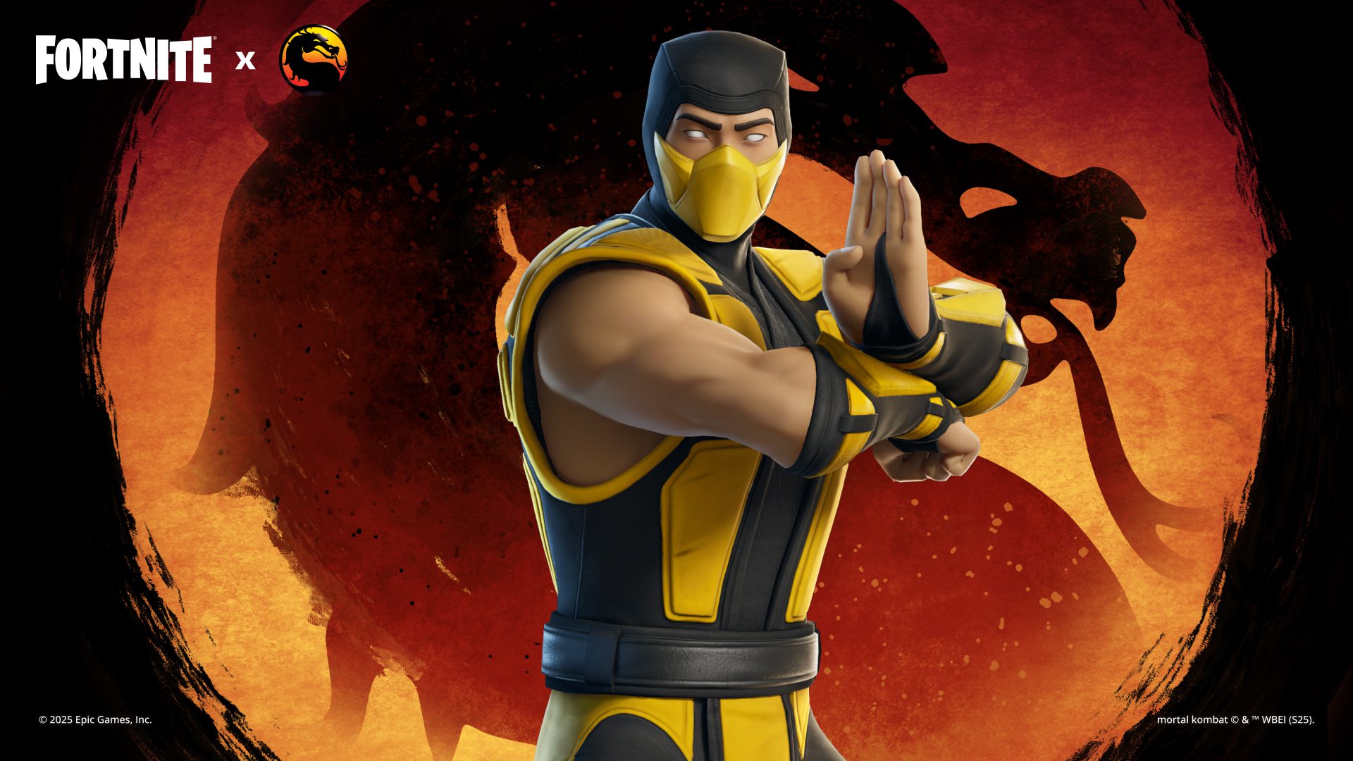 Fortnite Scorpion key art Mortal Kombat