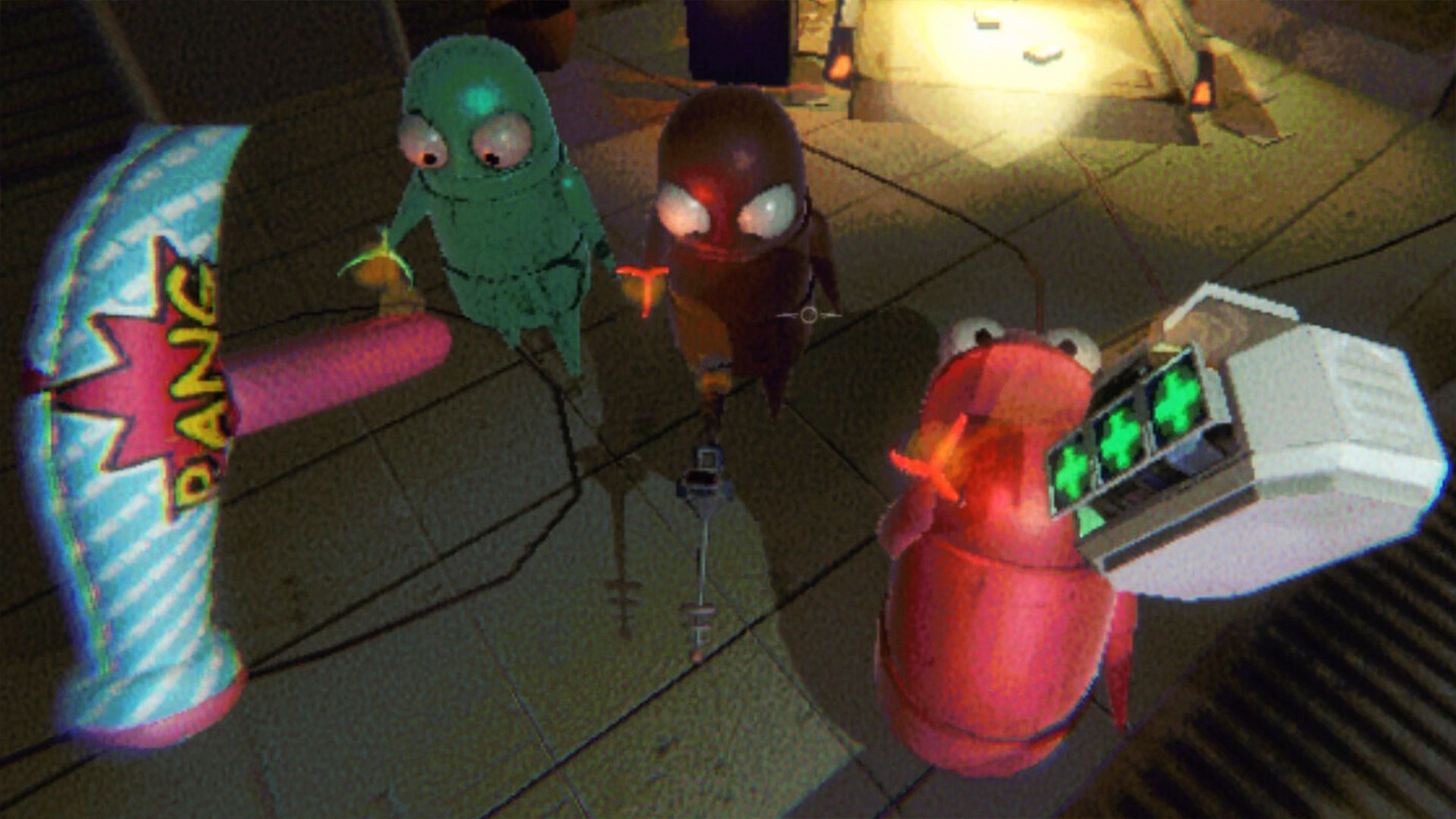 Players in R.E.P.O picking up items to purchase before their next salvage operation.