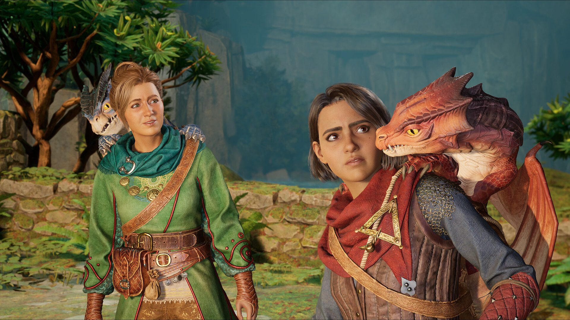 Zoe (left) and Mio (right) in one of Zoe's fantasy stories