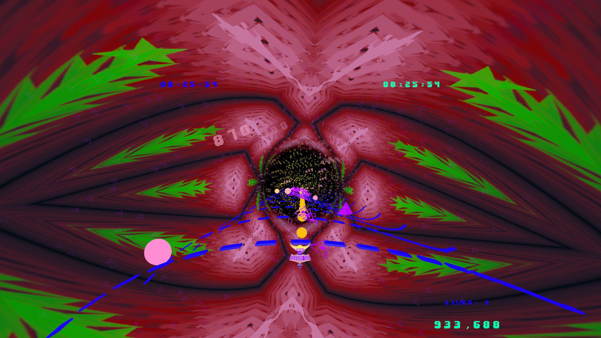 A bizarre background shape