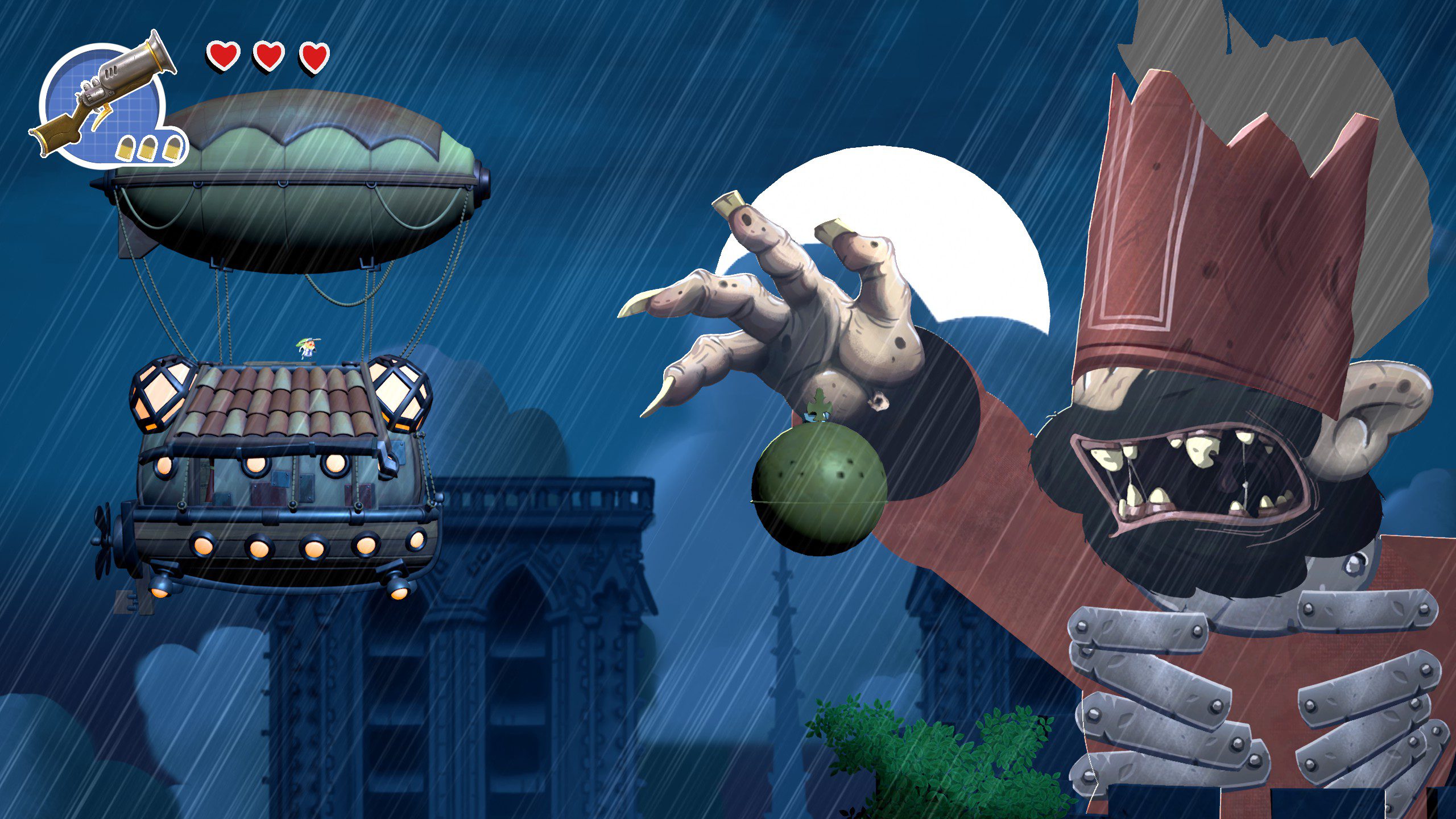 Sacre Bleu Screenshot 04 Sacre Bleu boss fight against a huge maltransformed monster.