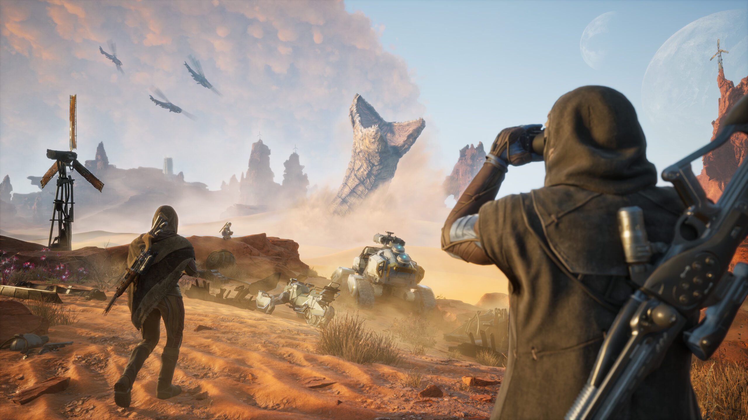 Dune Awakening sandworm attack