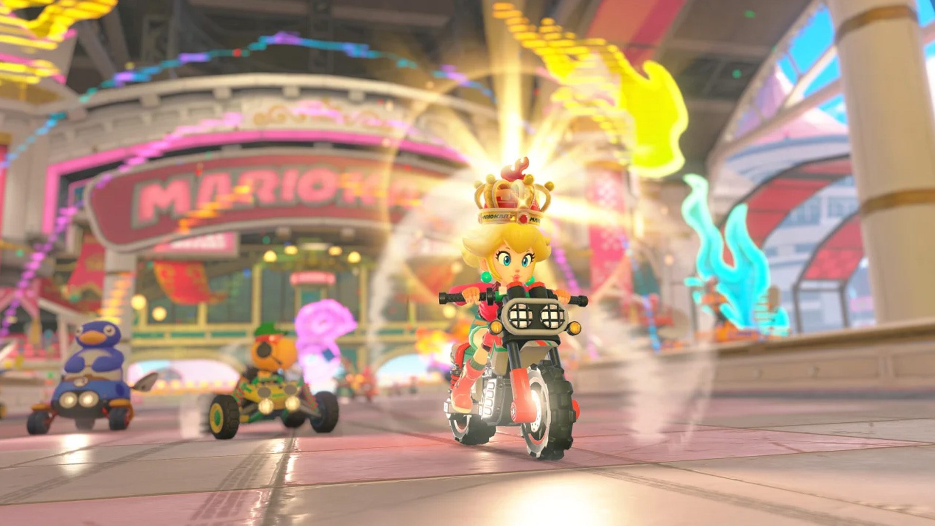 Mario Kart World Peach crowned Mario Kart World Peach crowned