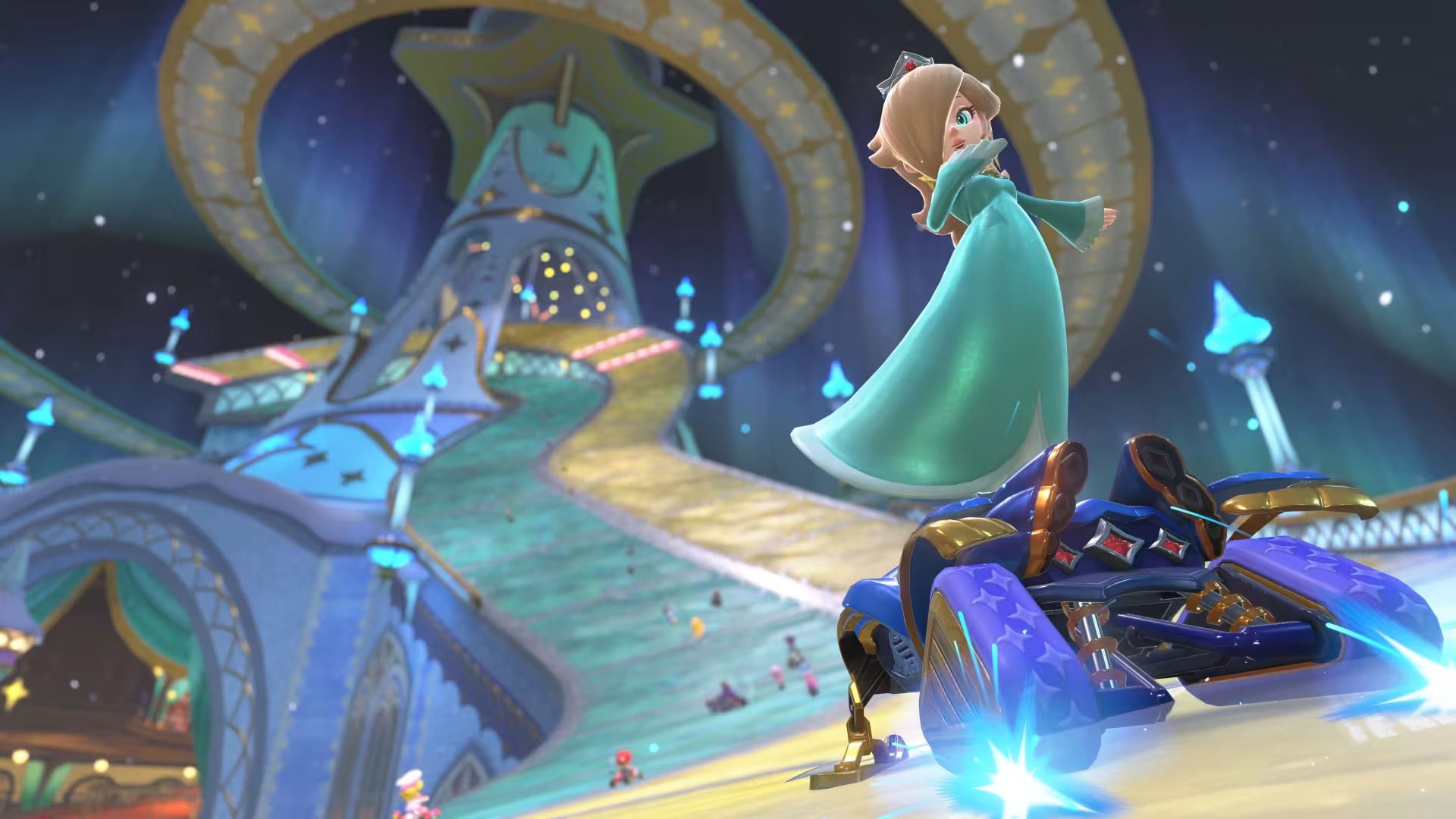 Mario Kart World Rosalina floating Mario Kart World Rosalina floating