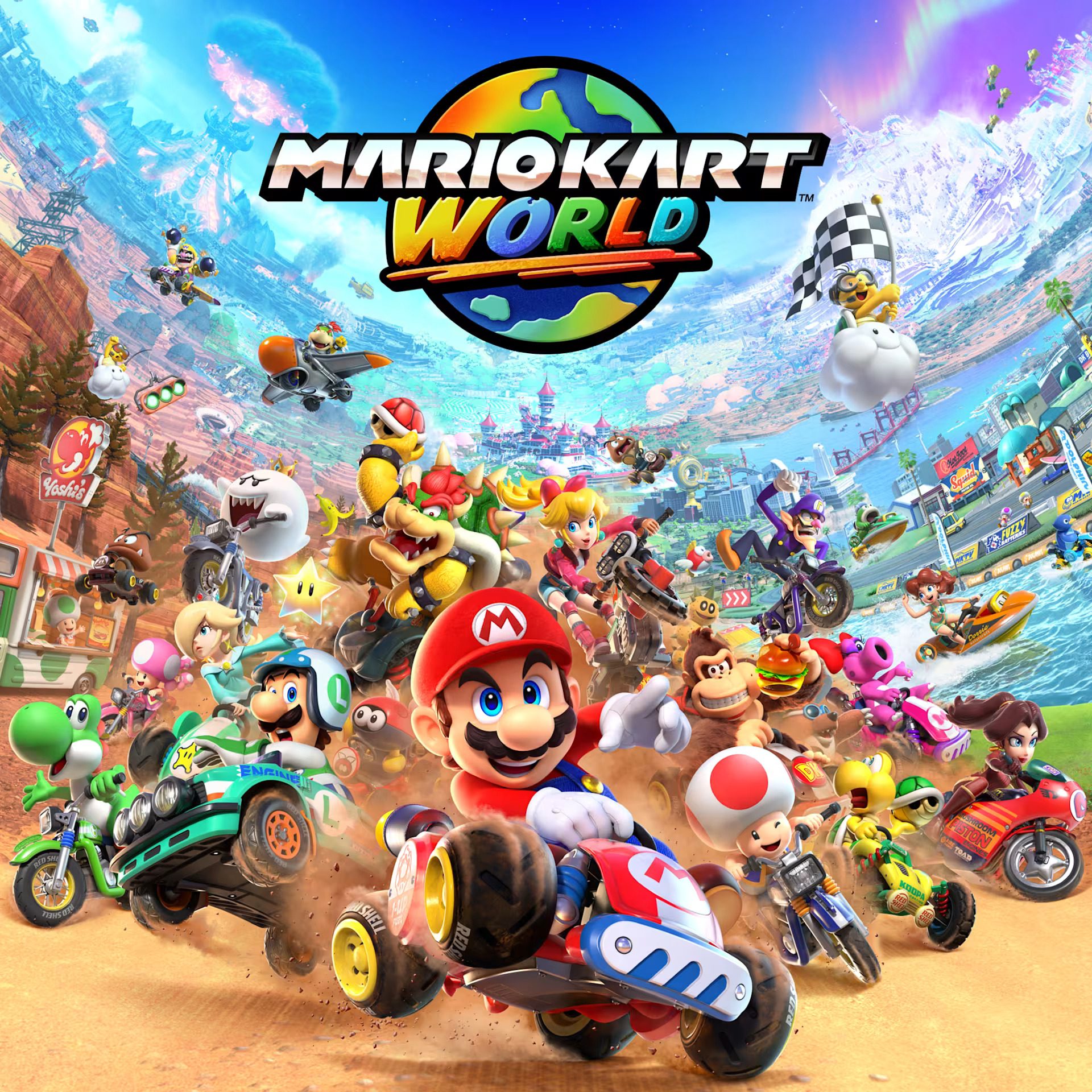 Mario Kart World Square art