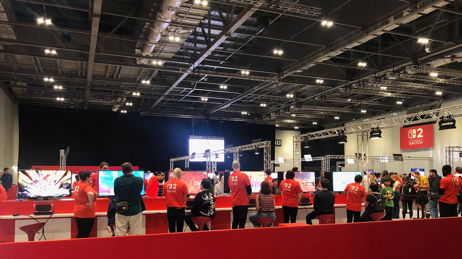 Nintendo Switch 2 Experience London exhibition floor Nintendo Switch 2 Experience London exhibition floor