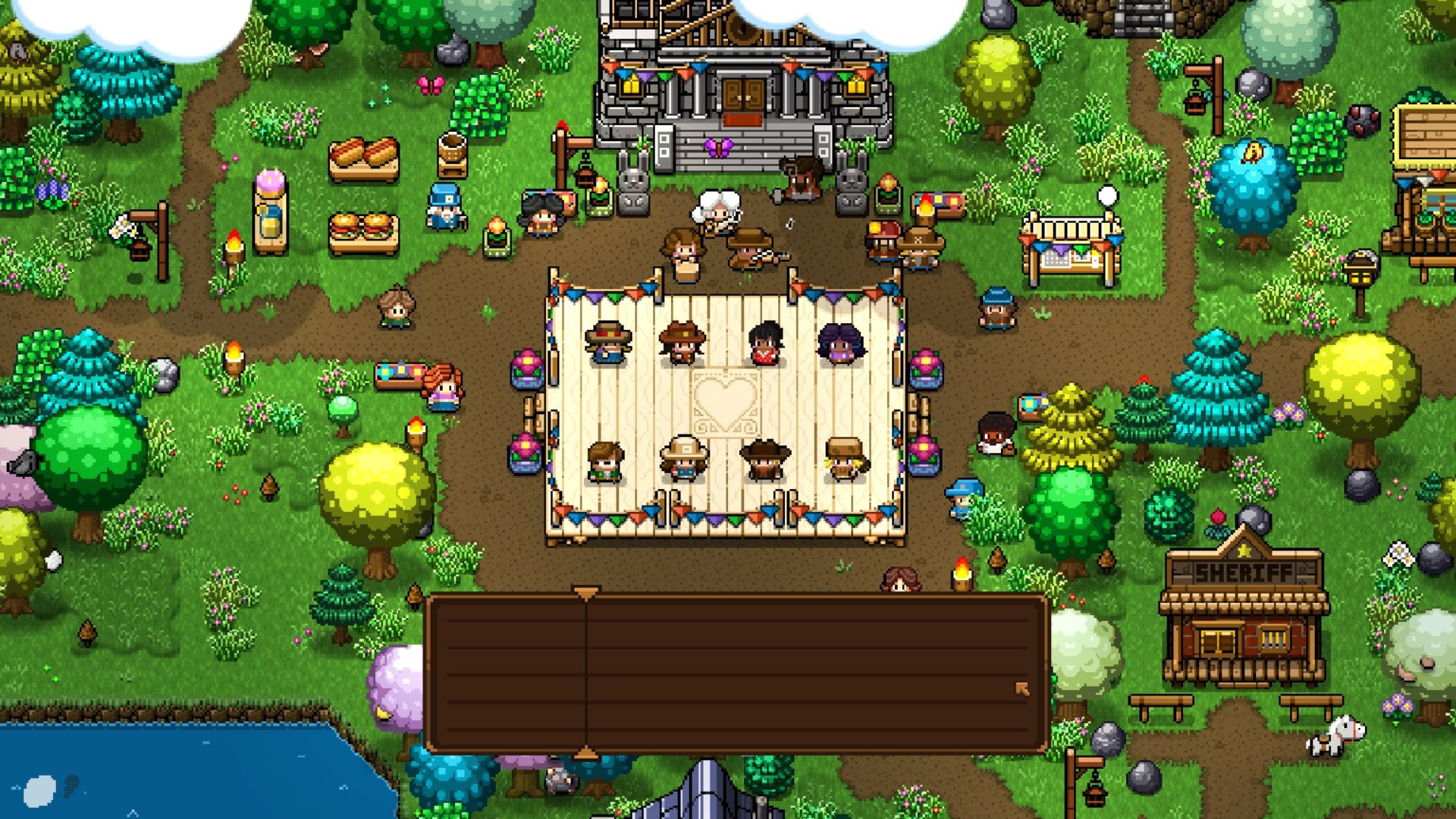 The townsfolk are dancing for an event in Cattle Country.