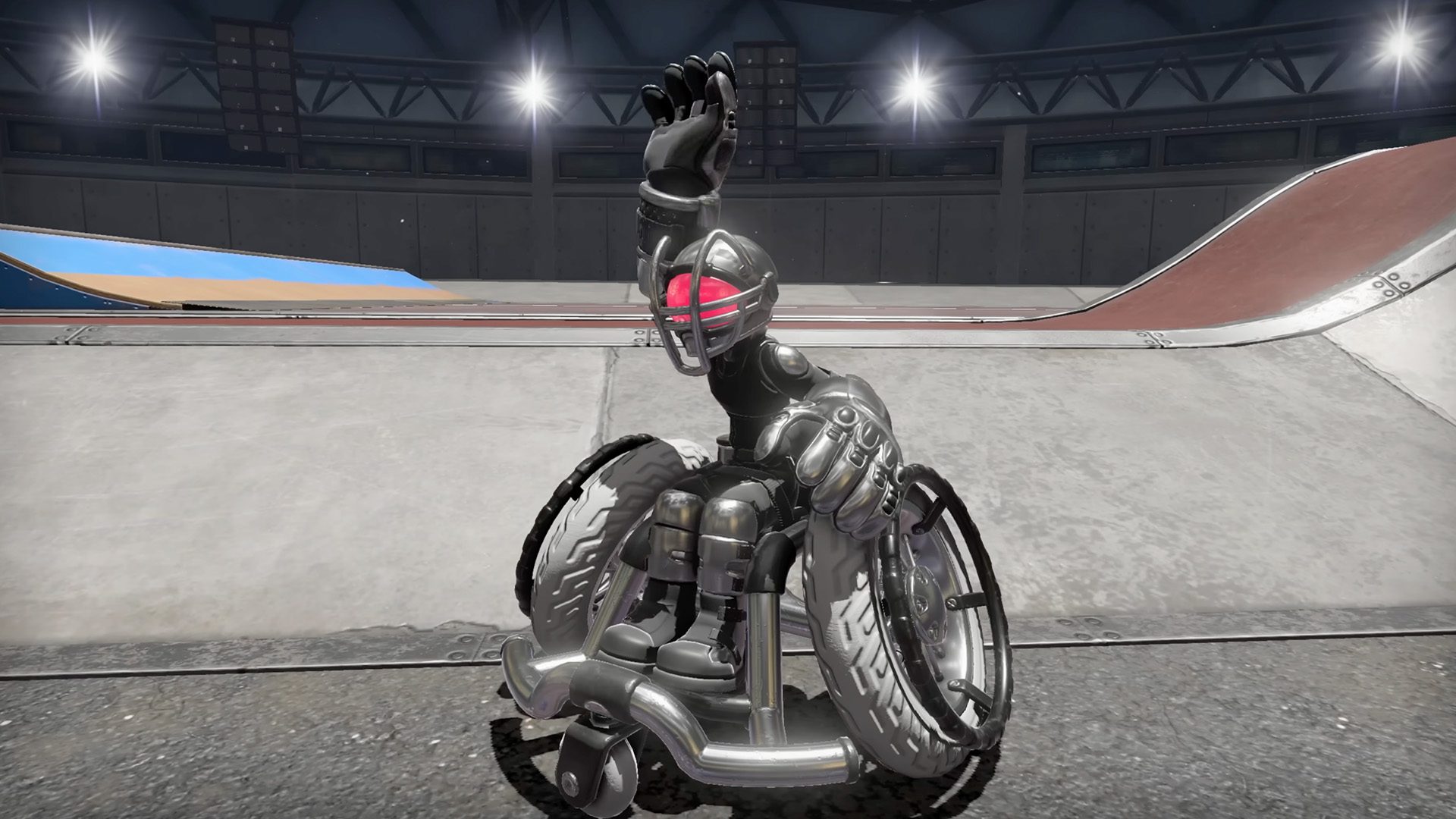Drag X Drive waving character