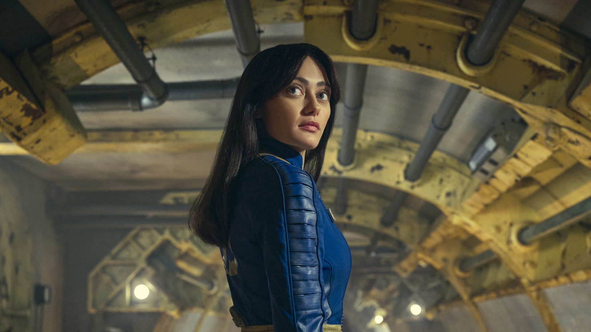 Ella Purnell Lucy MacLean Fallout Amazon Streaming Series TV Ella Purnell Lucy MacLean Fallout Amazon Streaming Series TV