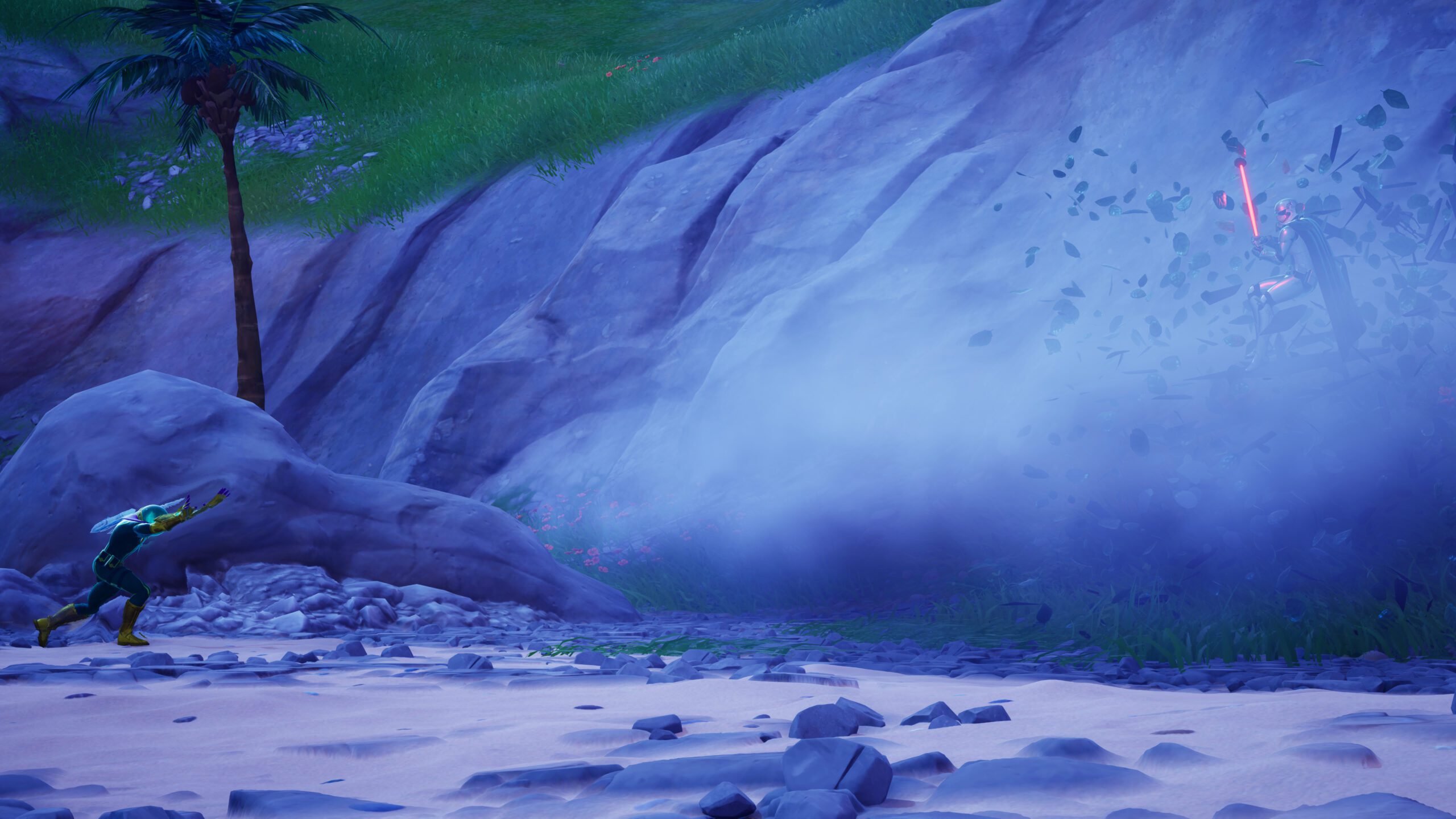 Fortnite Galactic Battle star wars season captain phasma screenshot force fight