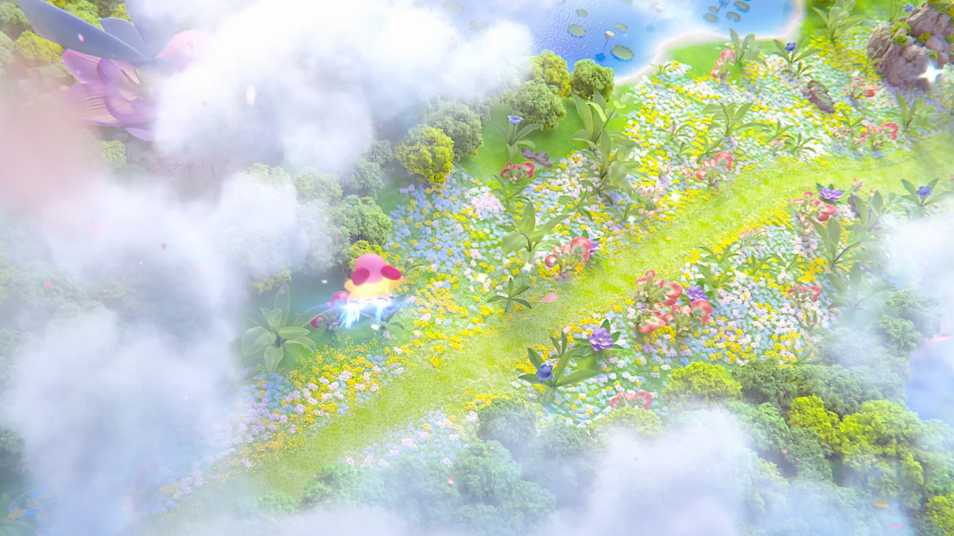 Kirby Air Riders reveal trailer screenshot
