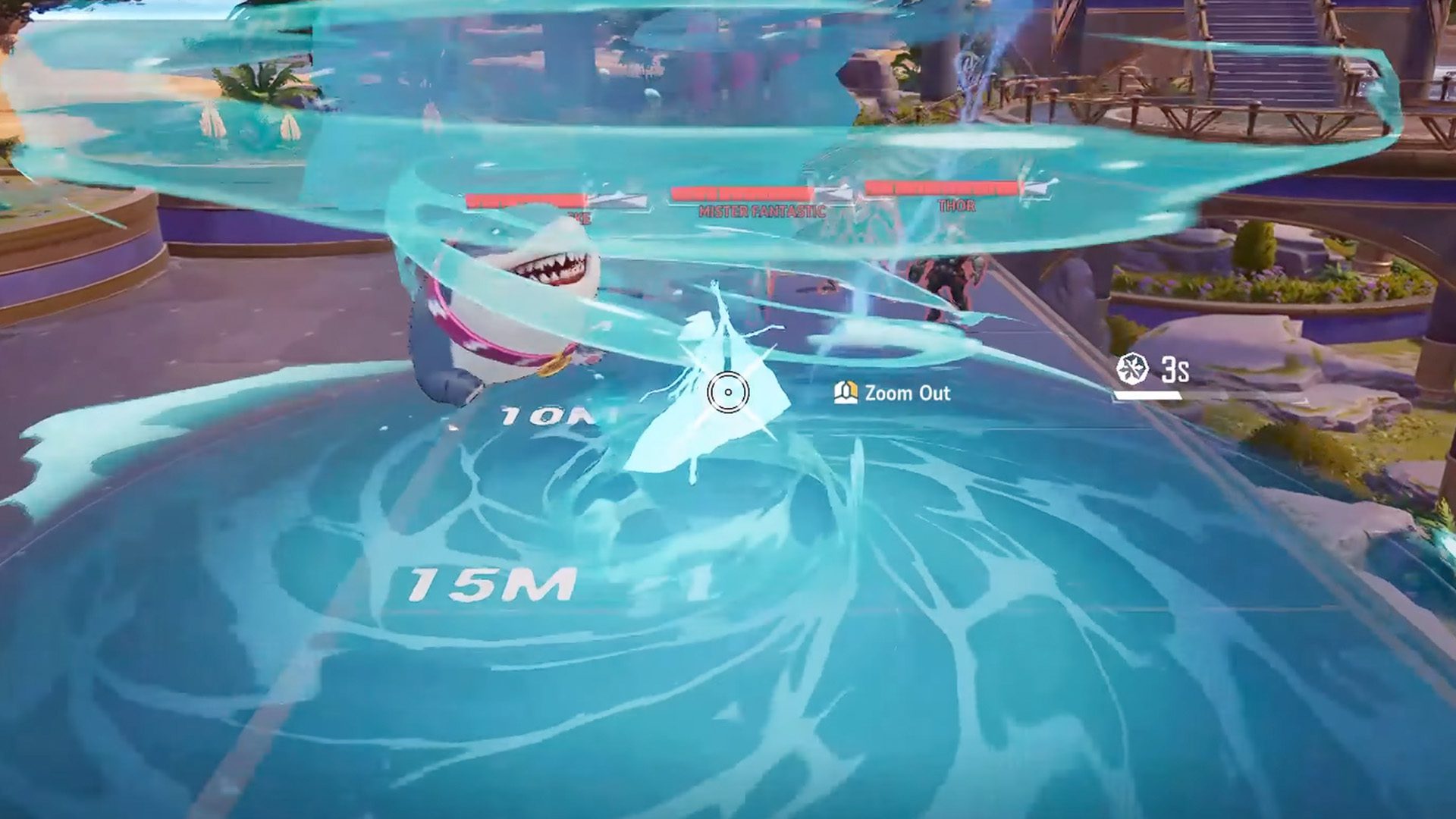 Marvel Rivals Storm and Jeff the Land Shark jeffnado team up ability