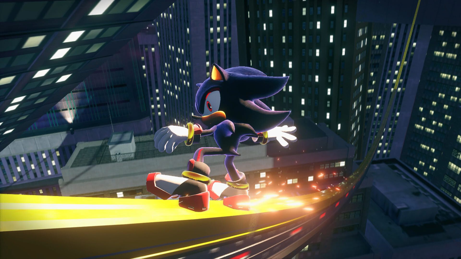 Sonic X Shadow Generations screenshot shadow rail grinding Sonic X Shadow Generations screenshot shadow rail grinding